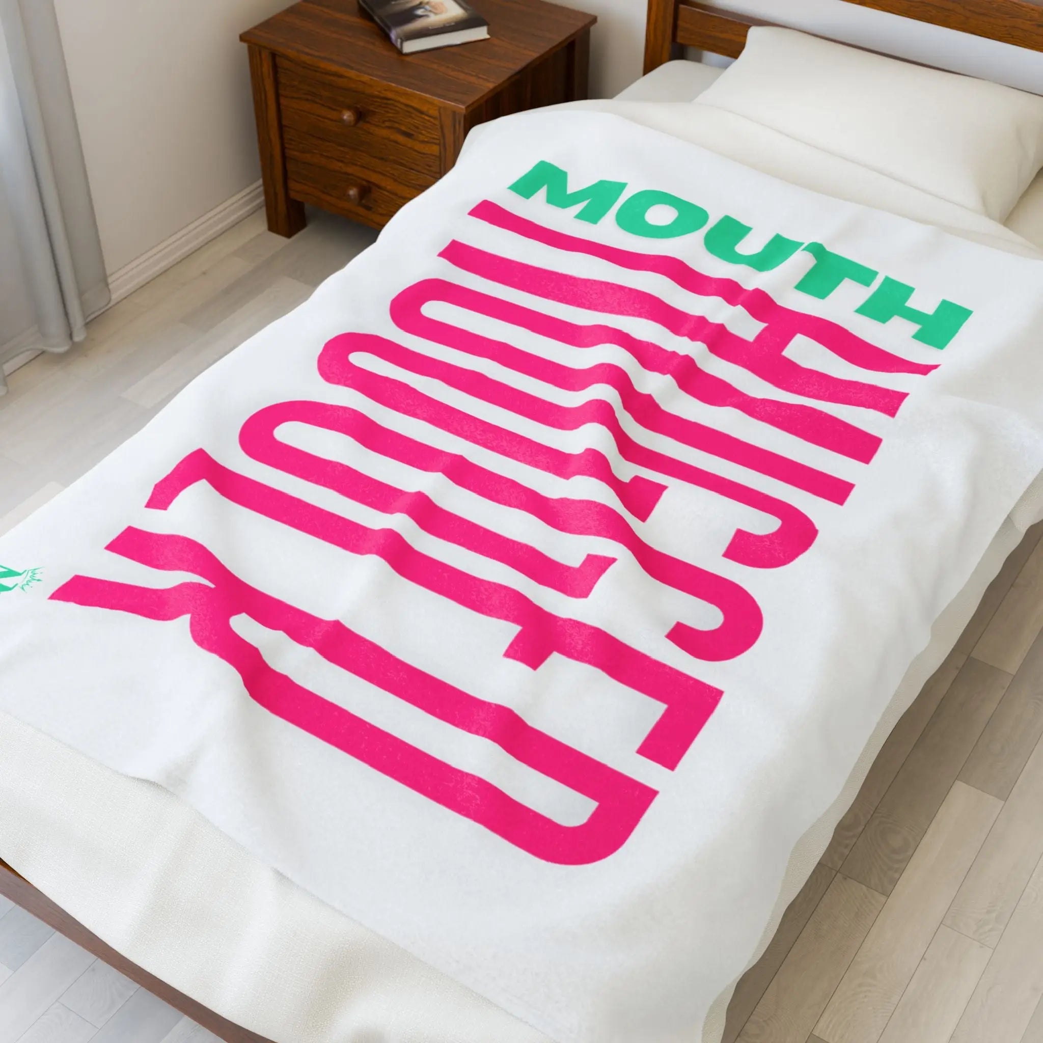 Mouth Hugger | Mix & Match Velveteen Fun-Flirty Lovers’ Blankets