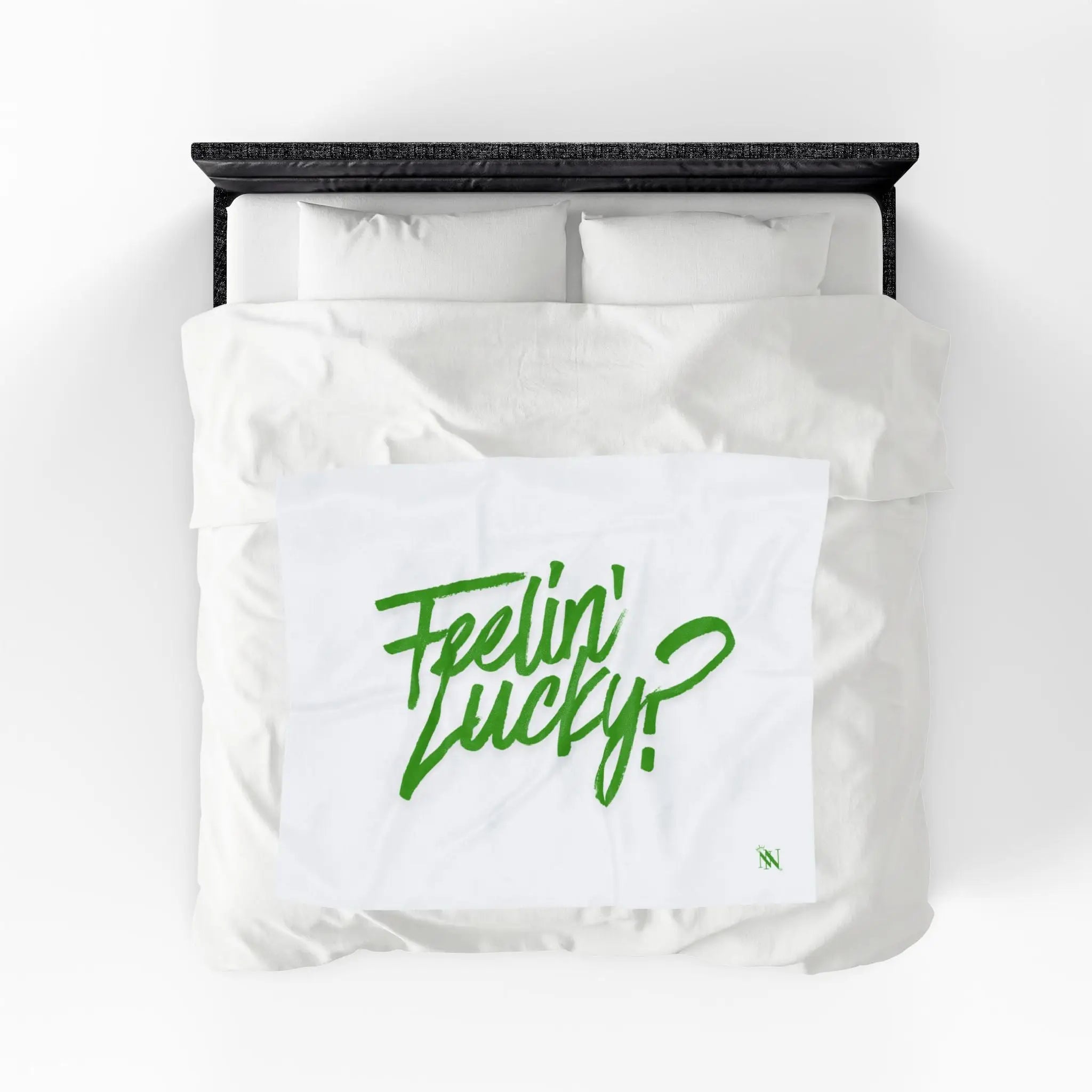 Feelin’ Lucky Irish Green | Mix & Match Soft Fun-Flirty Lovers’ Blankets