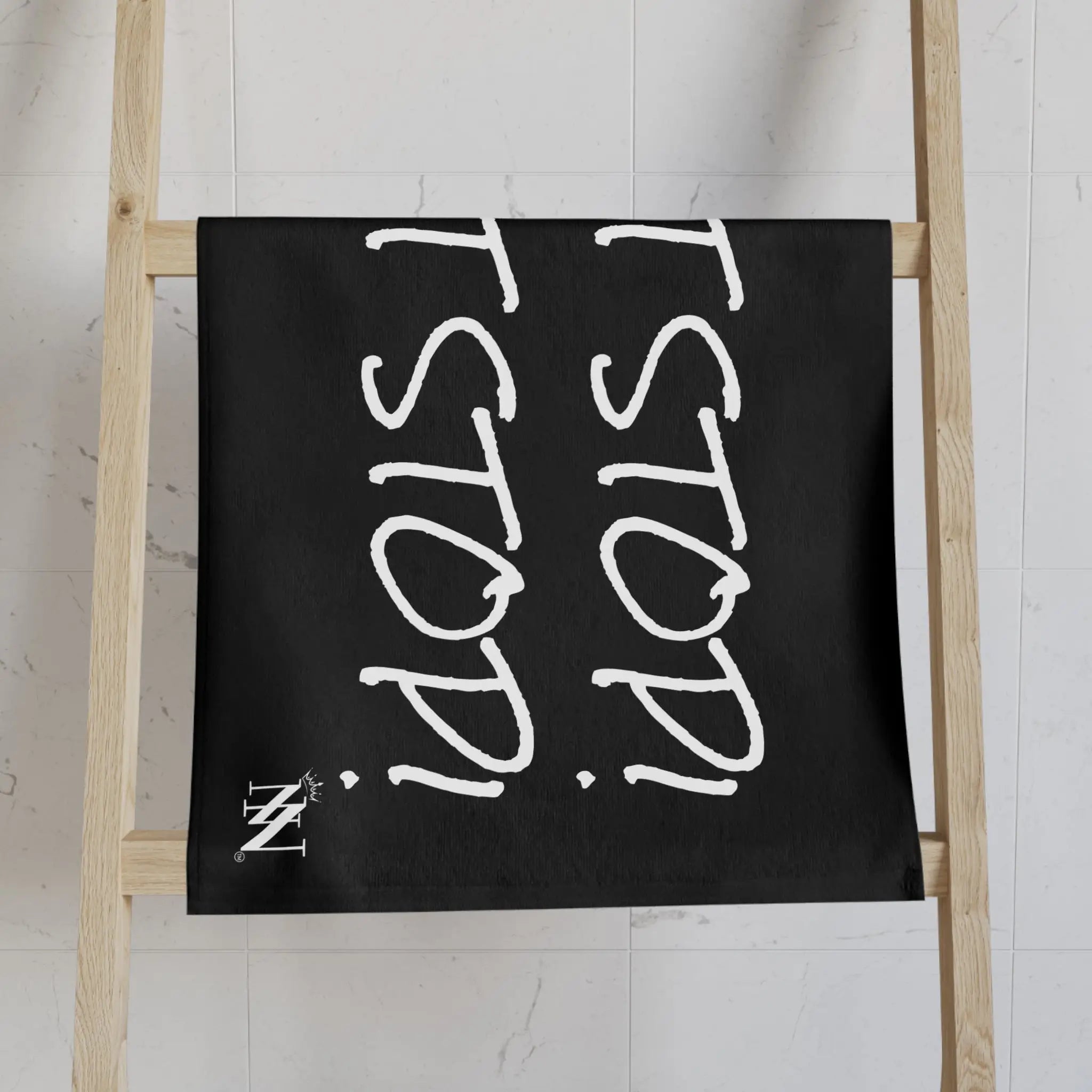 Don’t Stop! Don’t Stop Black Cum Towel