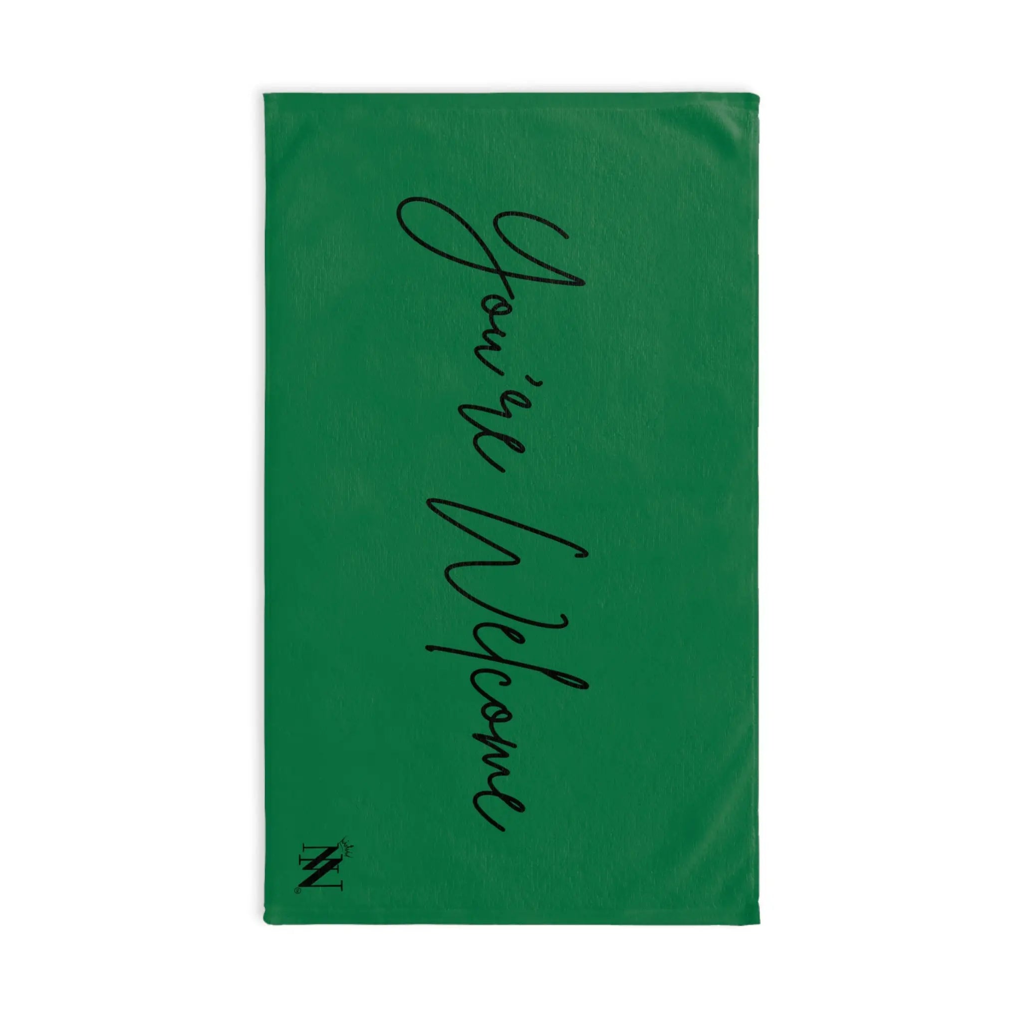You’re Welcome Green | Mix & Match Classic Fun-Flirty Lovers’ Towels