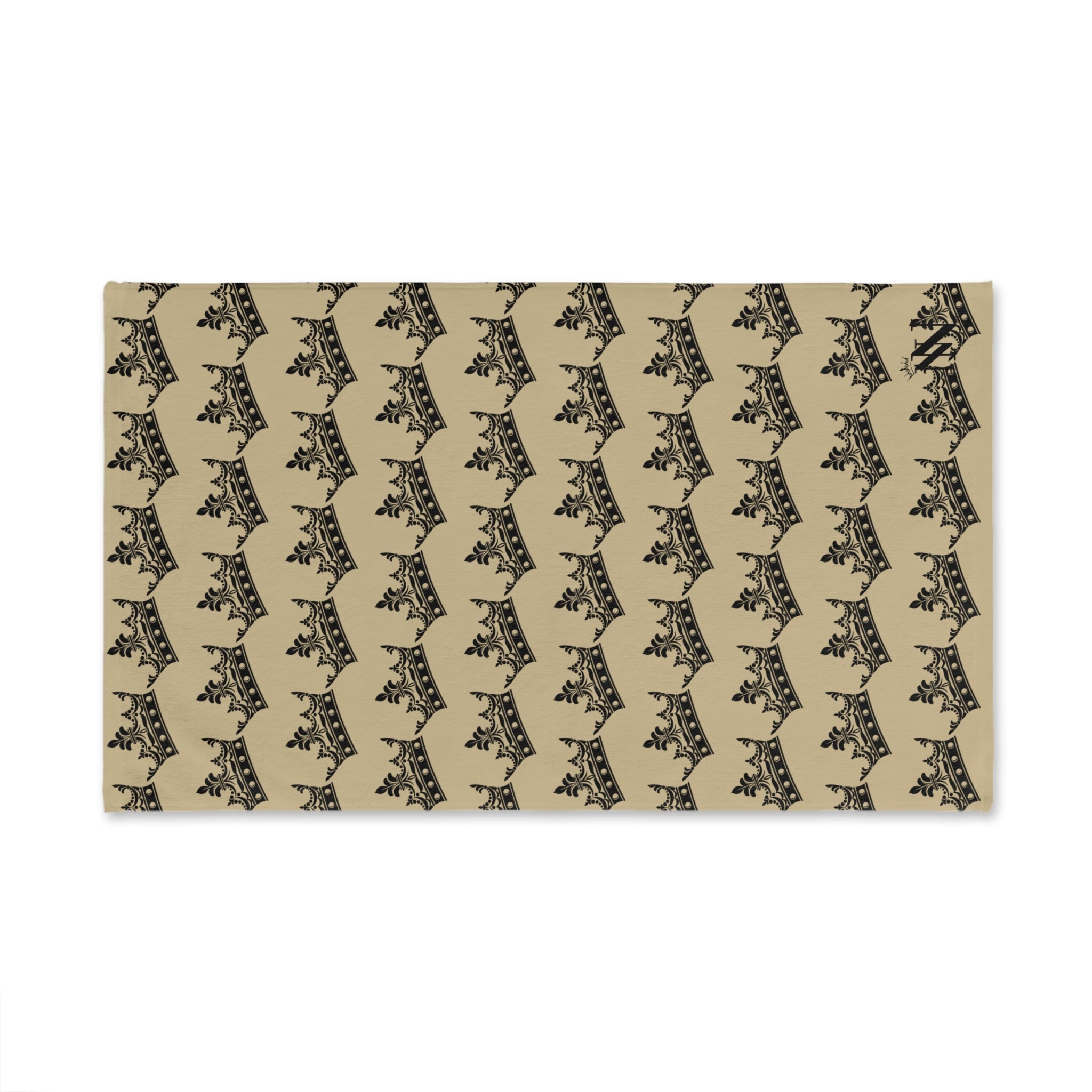 Crown Queen Pattern Gold Cum Towel