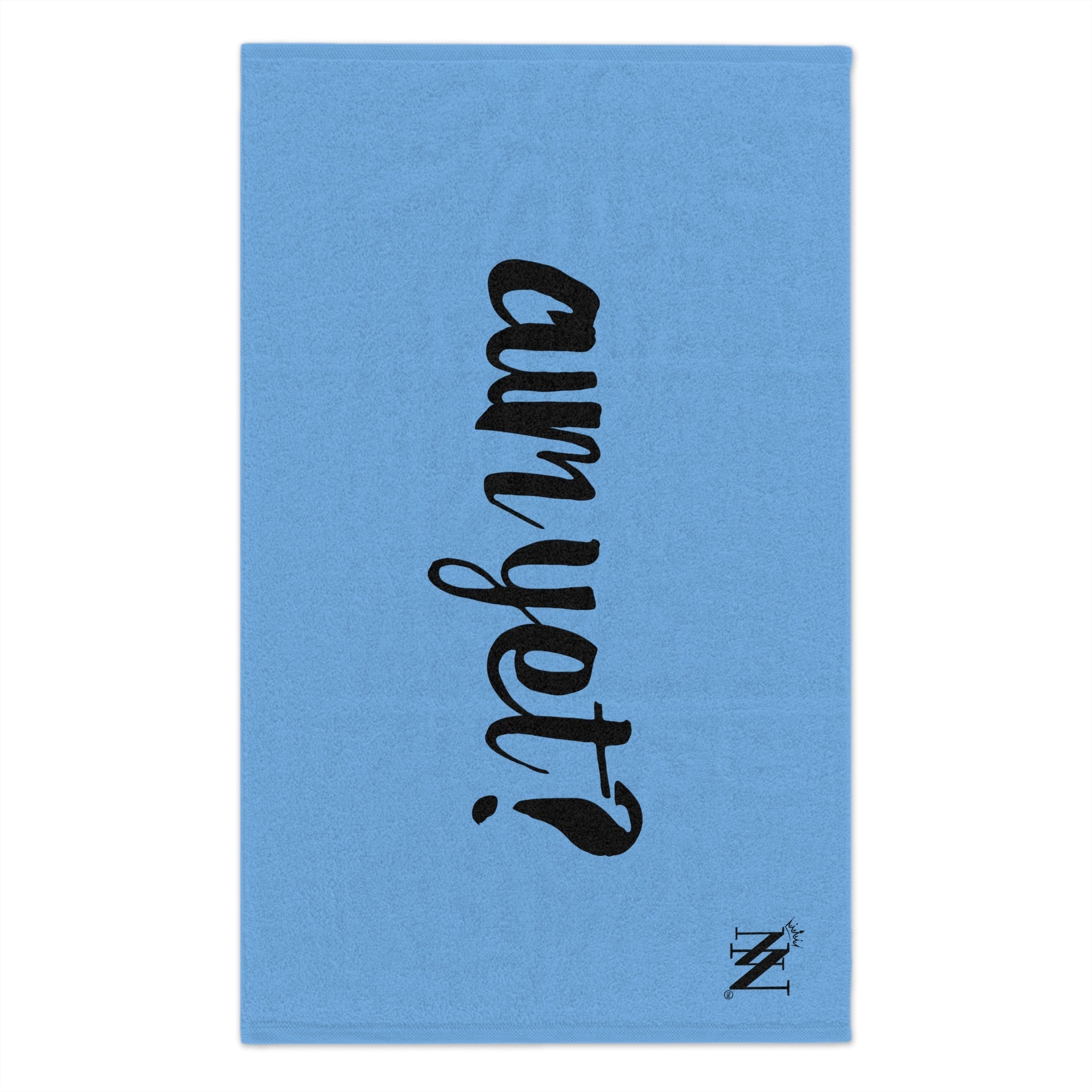 Cum Yet? Light Blue | Mix & Match Soft Fun-Flirty Lovers’ Towels
