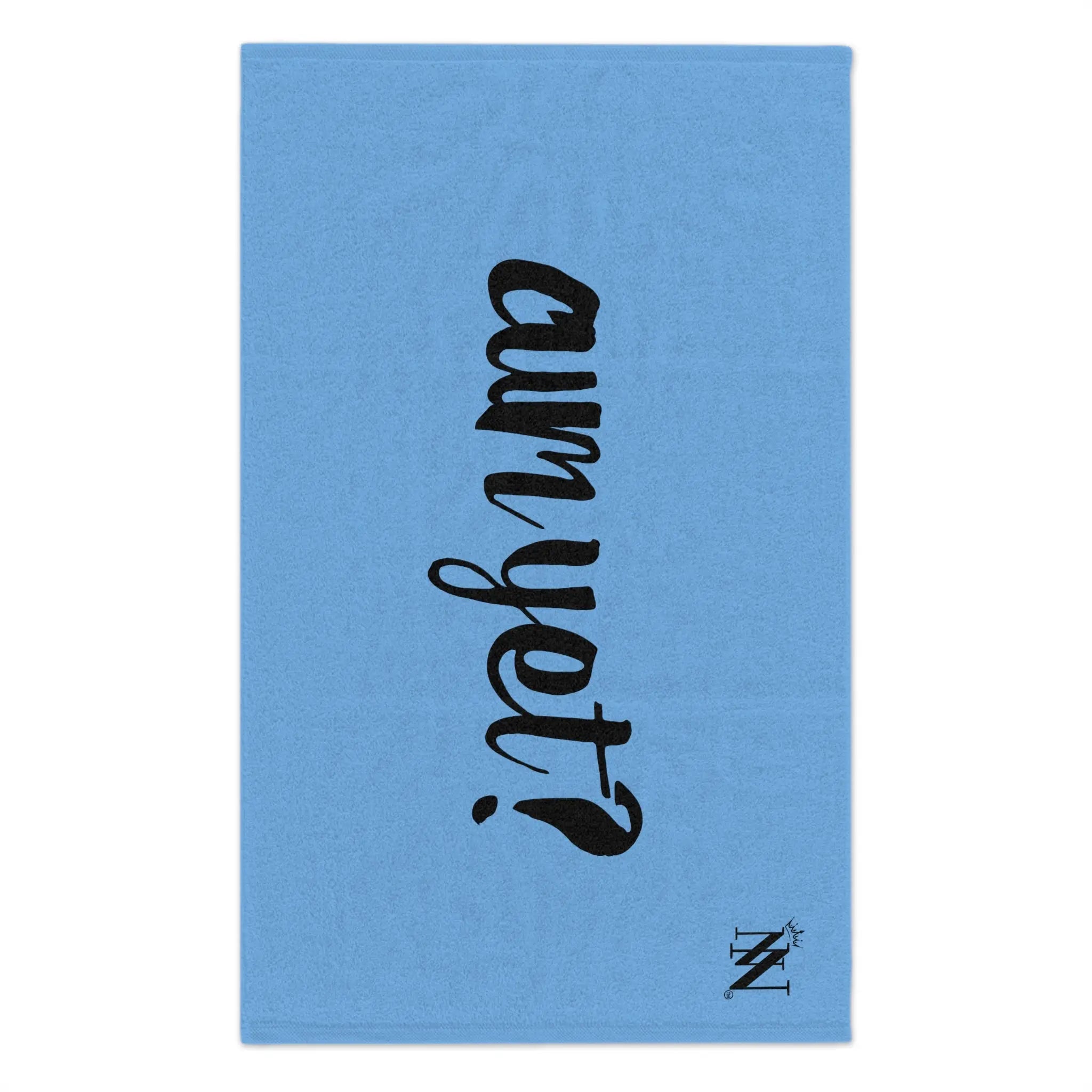 Cum Yet? Light Blue | Mix & Match Soft Fun-Flirty Lovers’ Towels