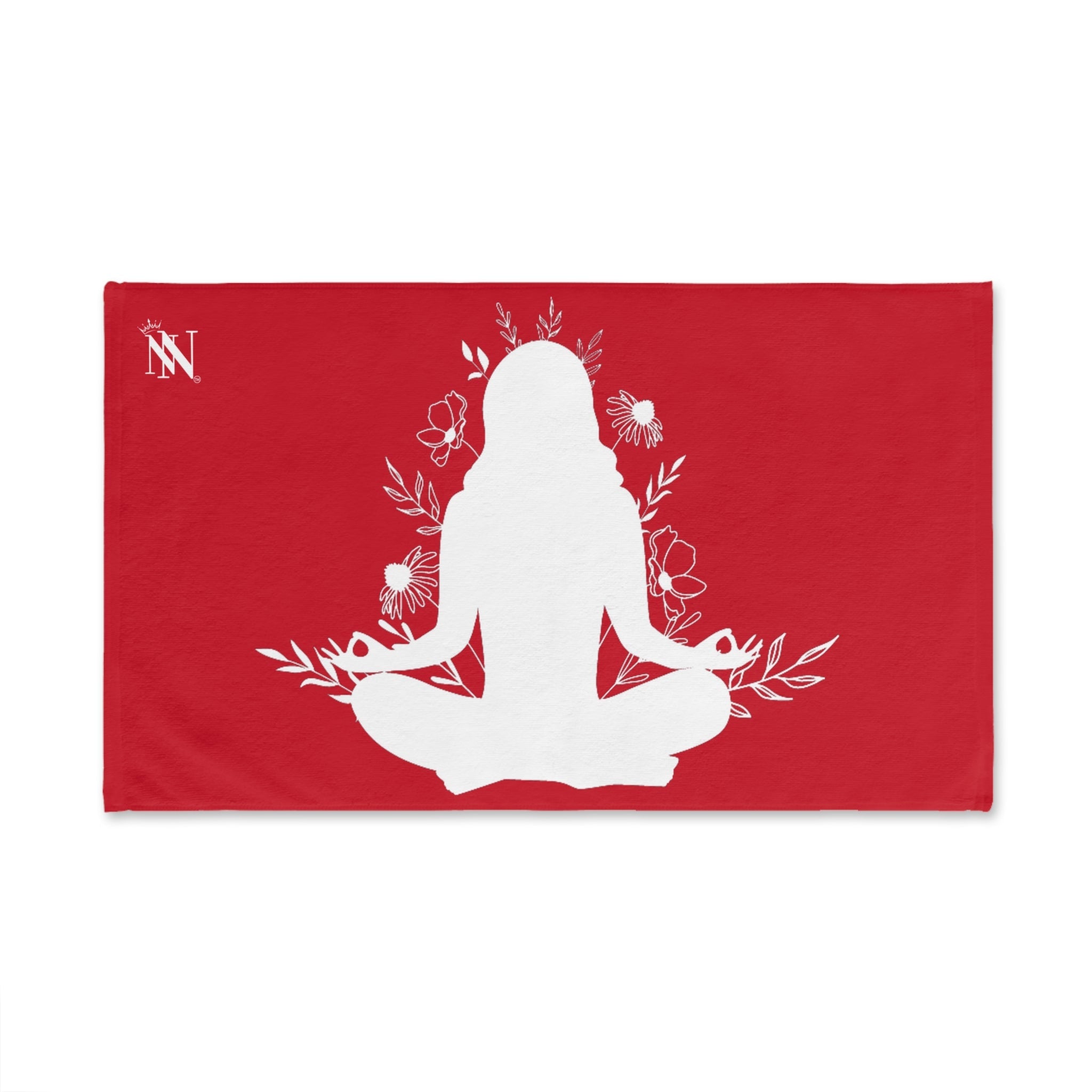 Seated Yoga Meditation Red Cum Towel