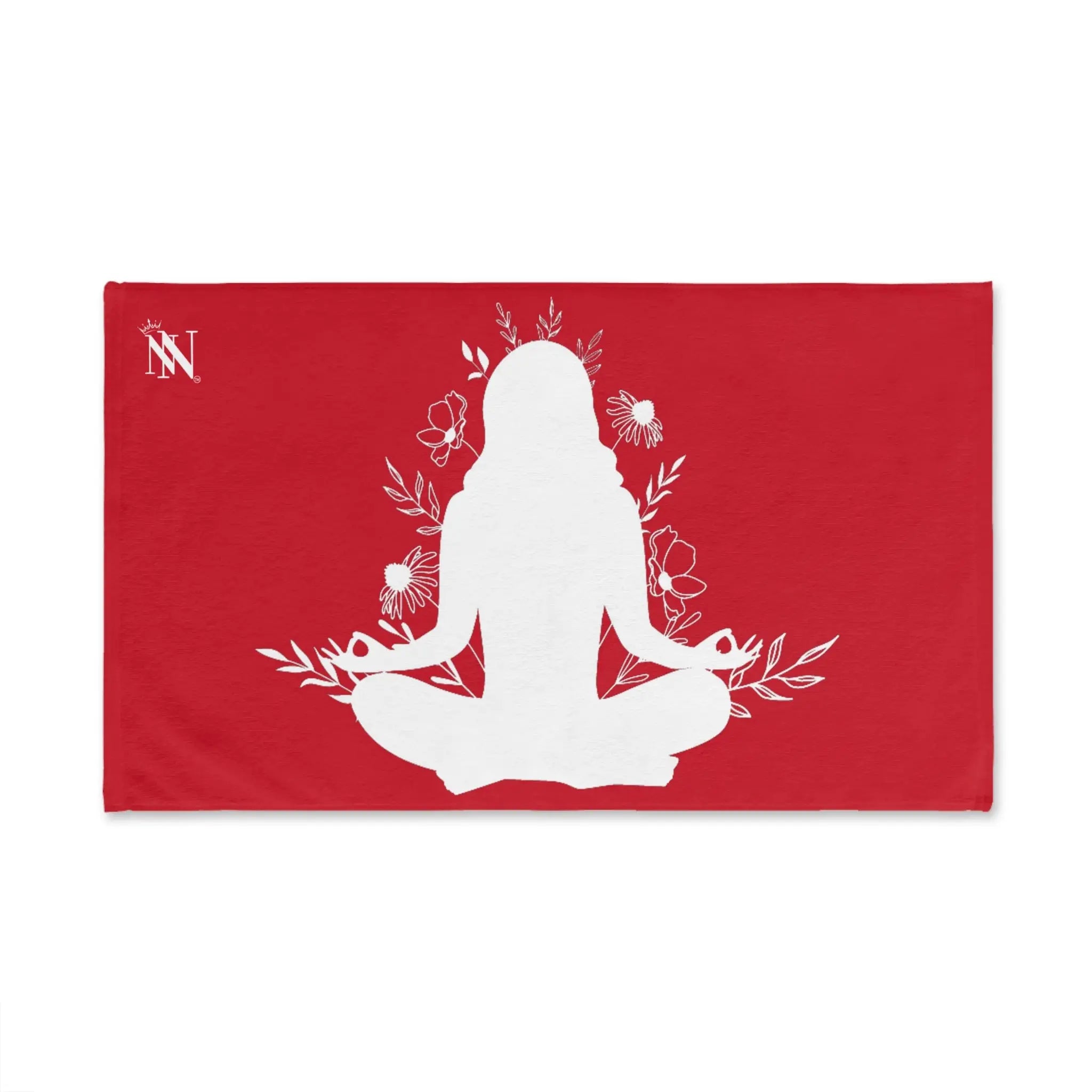 Seated Yoga Meditation Red Cum Towel