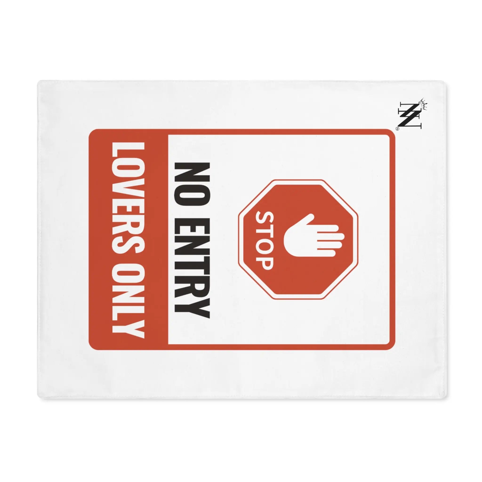 No Entry Lovers Only Sign | Nectar Napkins Fun-Flirty Lovers’ Toy Mats