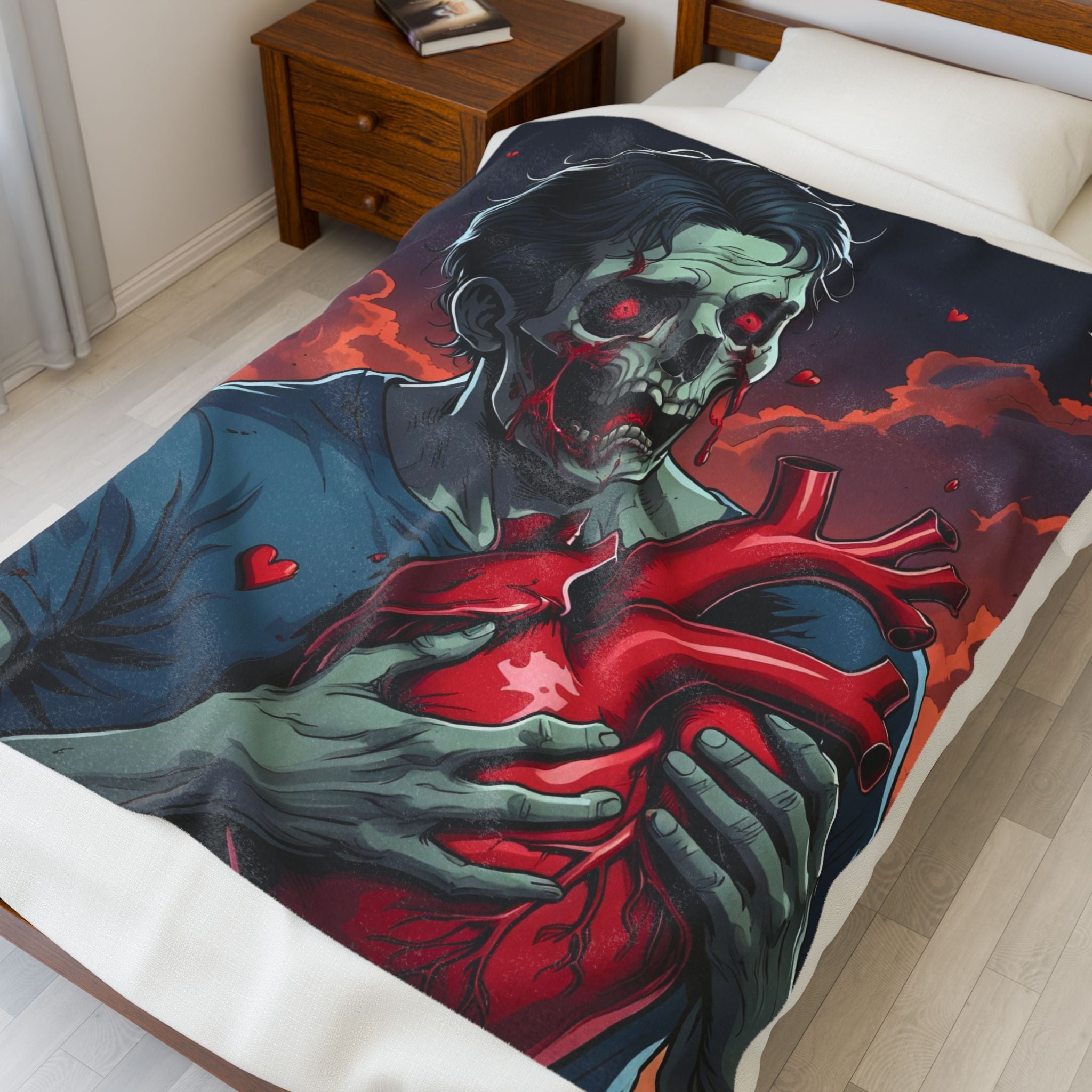 Have My Zombie Heart | Mix & Match Soft Fun-Flirty Lovers’ Blankets