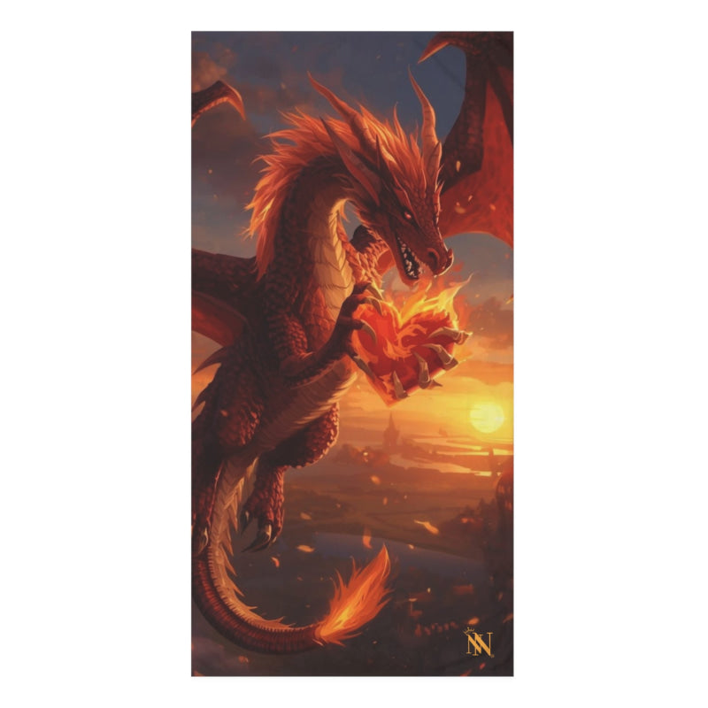 Hearts of Fire Dragon Fantasy | Mix & Match XL Fun-Flirty Lovers’ Towels