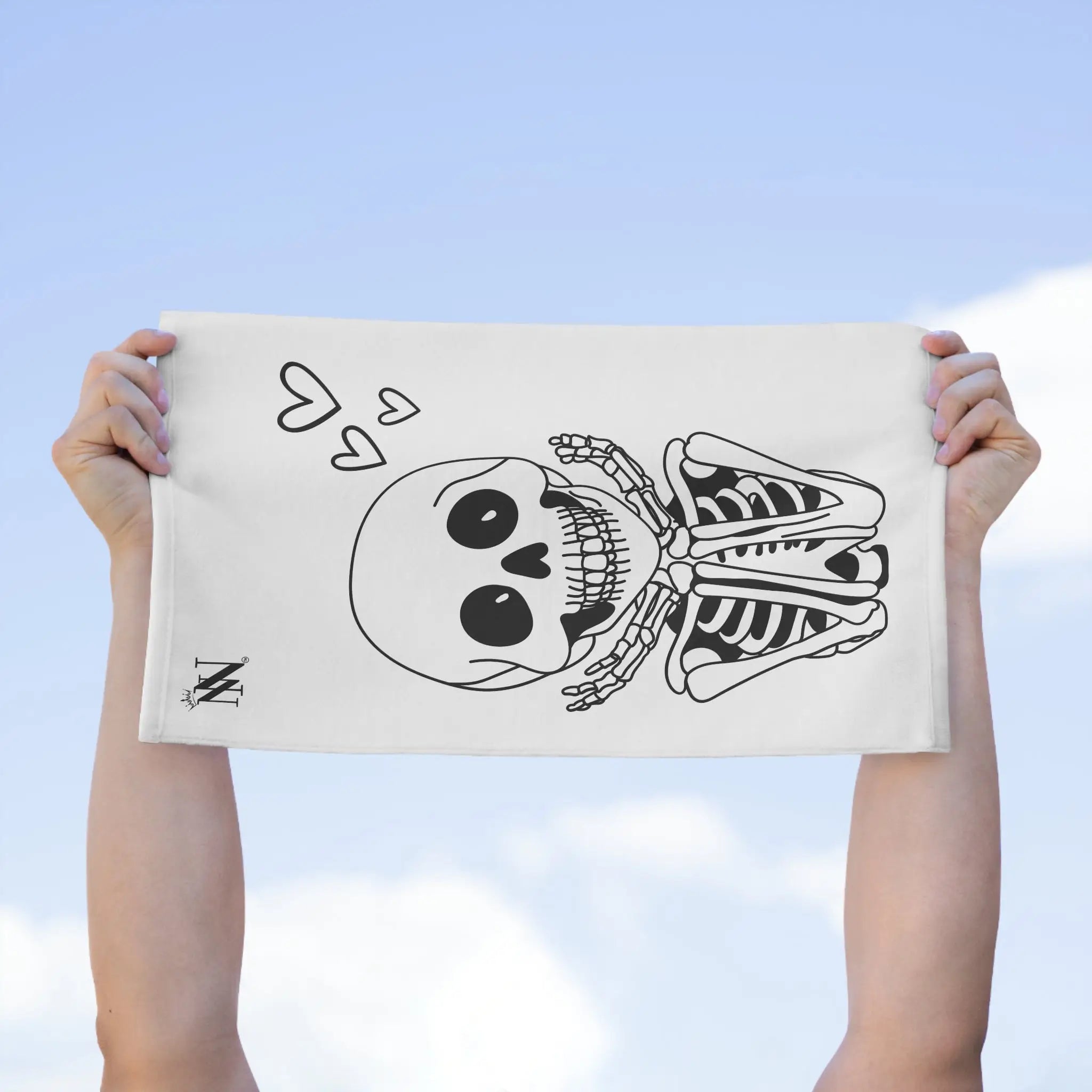 So In Love Skeleton | Mix & Match Soft Fun-Flirty Lovers’ Towels