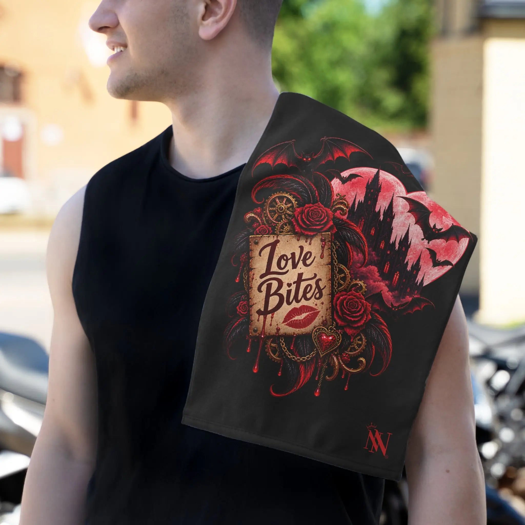 Love Bites Moon Bats | Nectar Napkins Fun-Flirty Lovers’ Towels