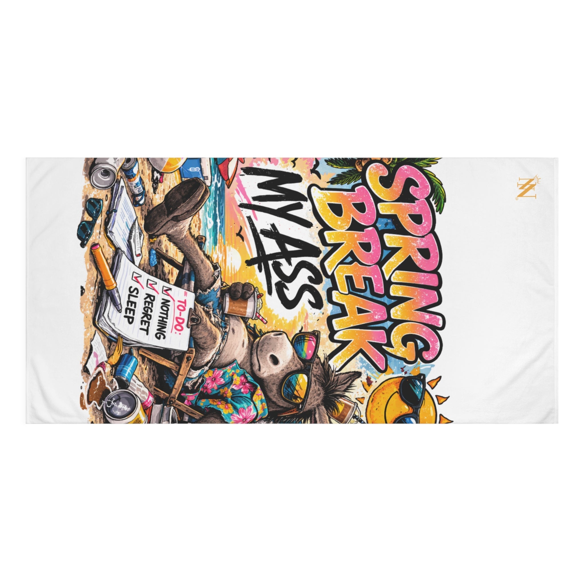 Spring Break My Ass Giant Sex Towel