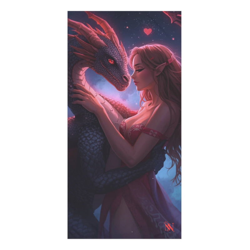 Elf’s Pet Dragon Fantasy | Mix & Match XL Fun-Flirty Lovers’ Towels