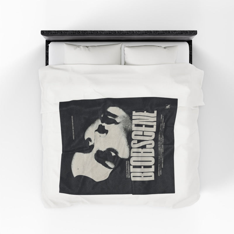 Be Obscene Movie Poster | Mix & Match Soft Fun-Flirty Lovers’ Blankets