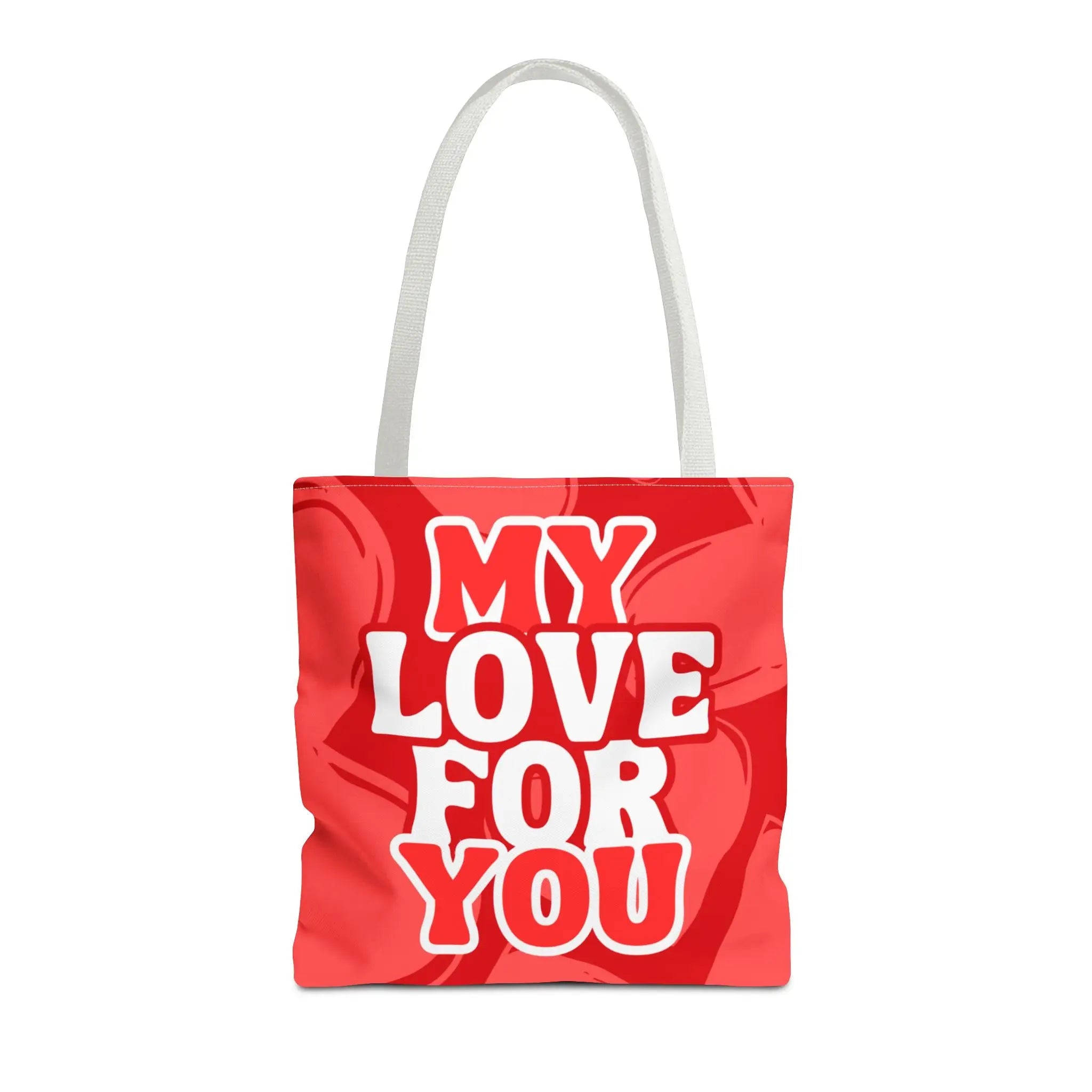 My Love for You Heart Pattern Tote Bag