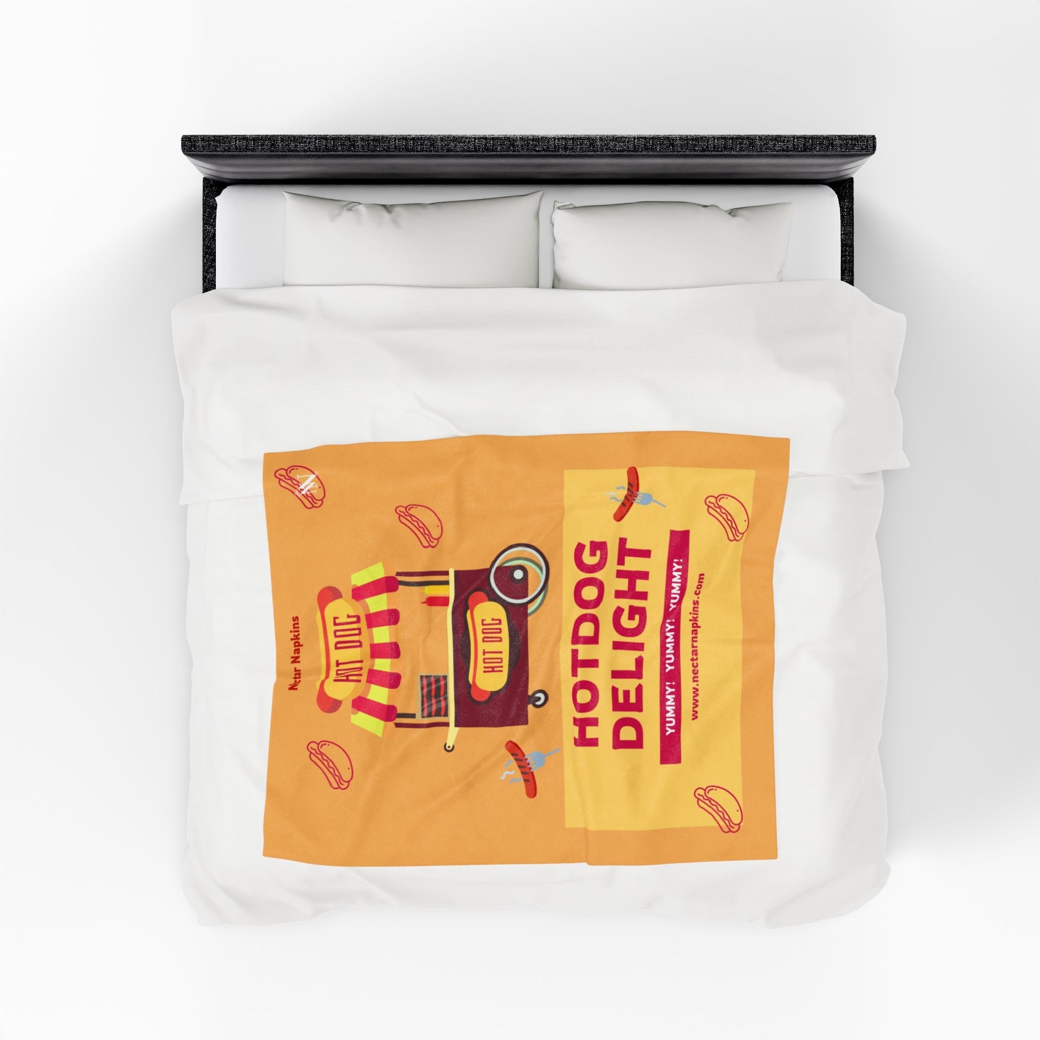 Hot Dog Delight | Mix & Match Velveteen Fun-Flirty Lovers’ Blankets