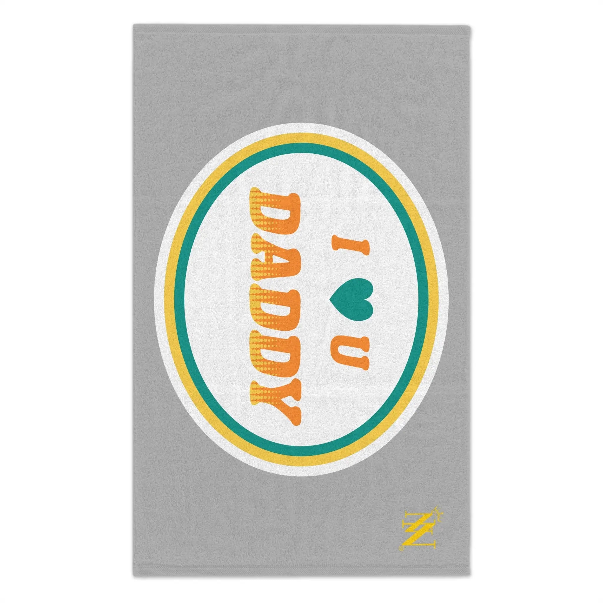 I Love You Daddy Light Grey | Mix & Match Soft Fun-Flirty Lovers’ Towels