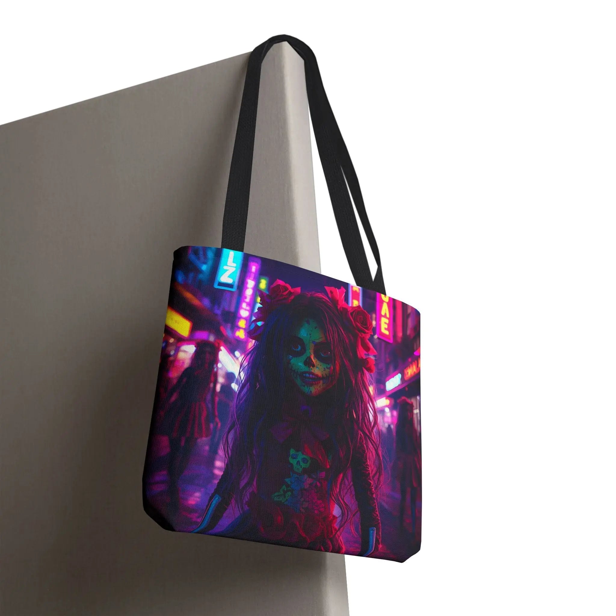 El Día de los Muertos Doll Graphic | Mix & Match Fun-Flirty Lovers’ Totes