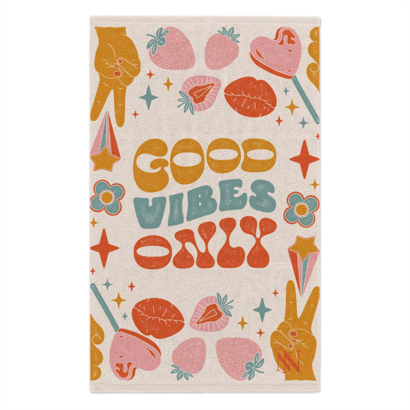 Vintage Boho Good Vibes Only | Mix & Match Soft Fun-Flirty Lovers’ Towels