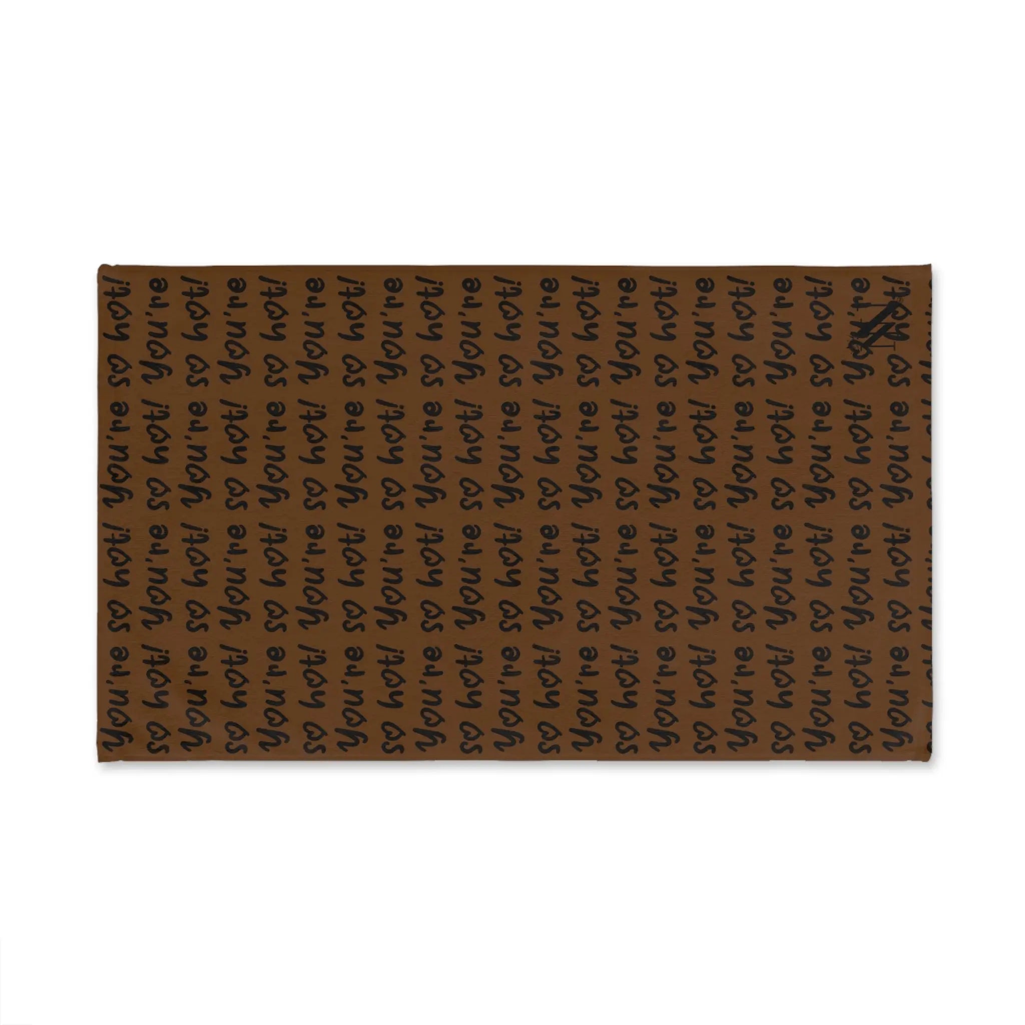Youâre So Hot! Patterned Brown Cum Towel