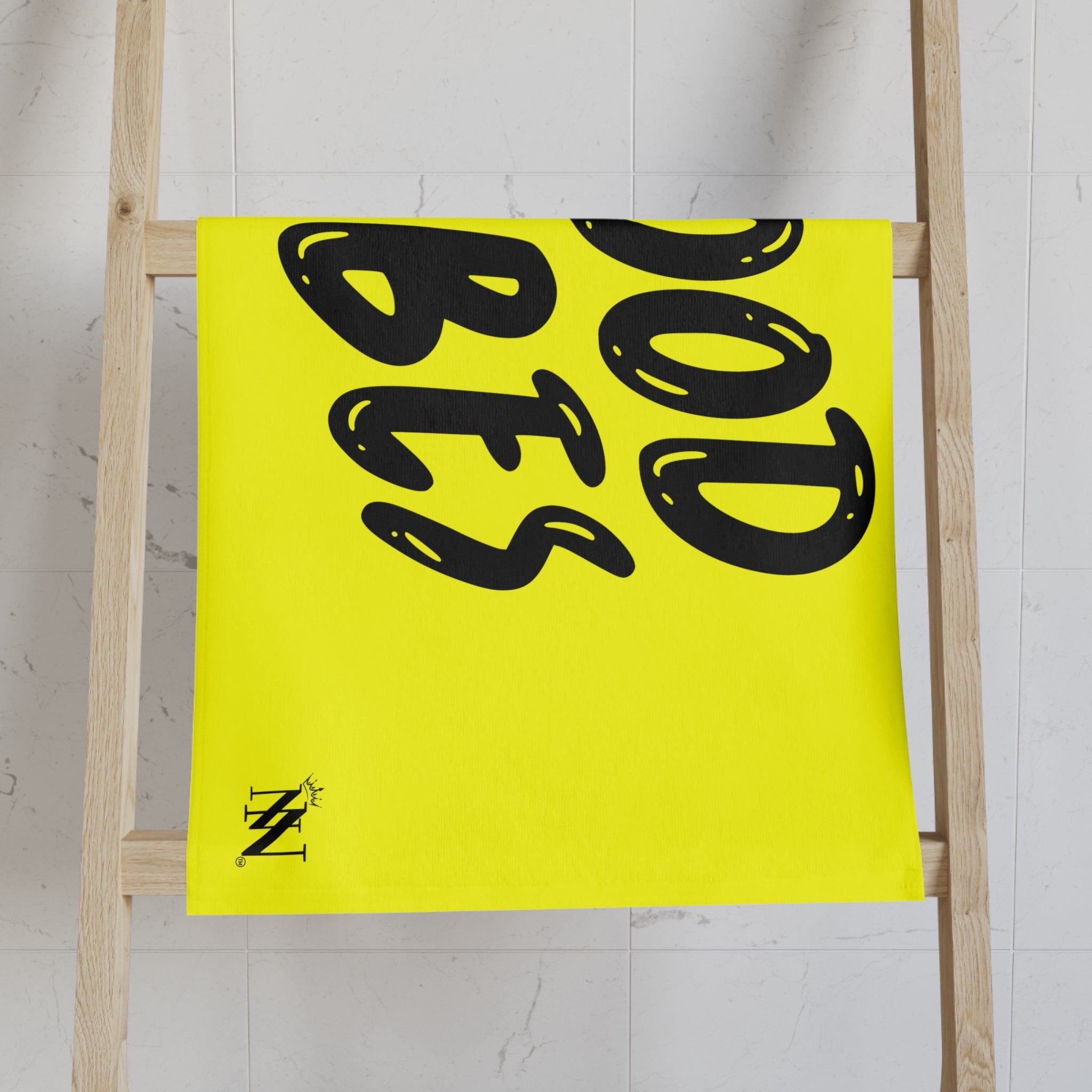 Good Vibes Bubble Print Neon Yellow | Mix & Match Classic Fun-Flirty Loversâ Towels