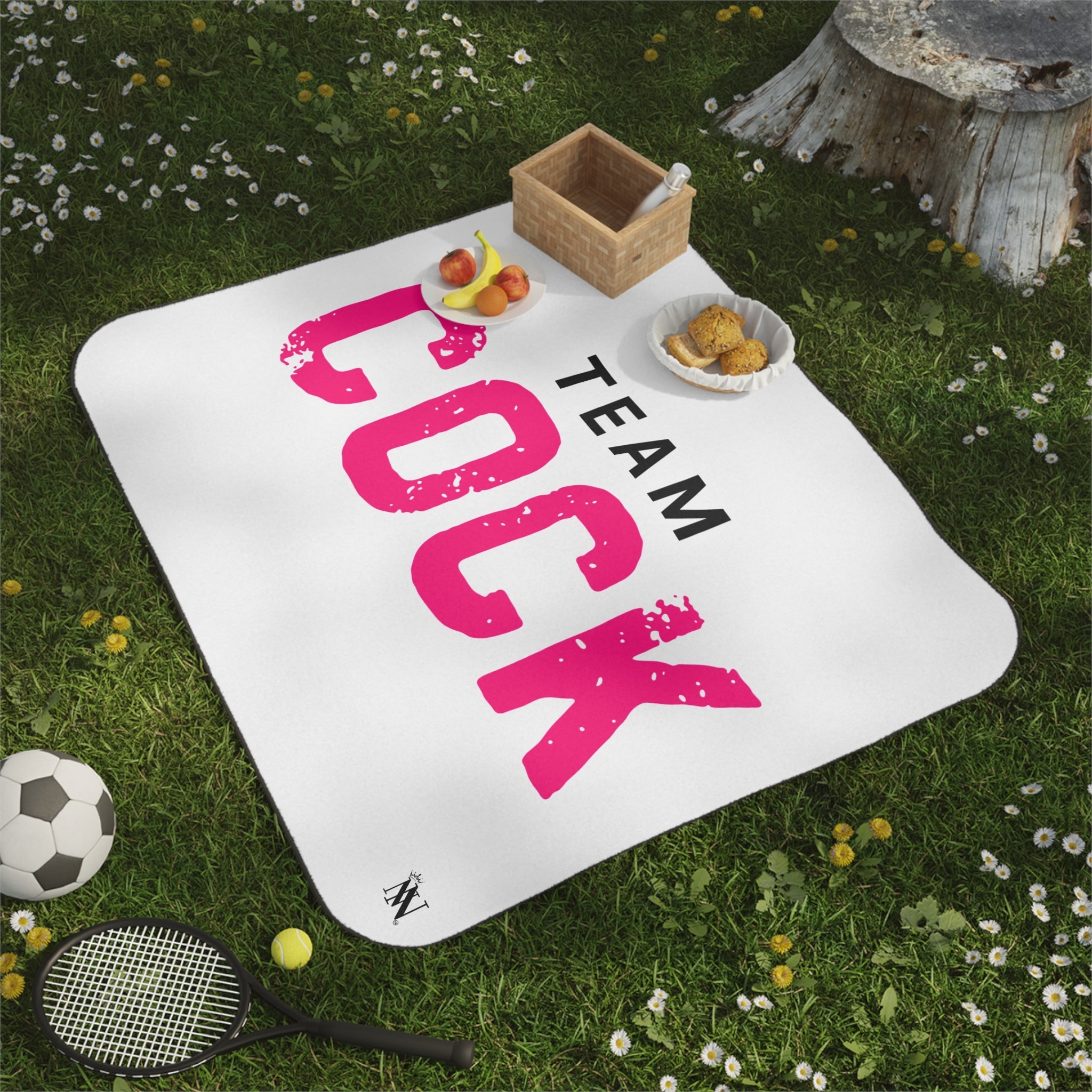 Team Cock | Mix Match Fun-Flirty Lovers’ Water-Resistant Blankets