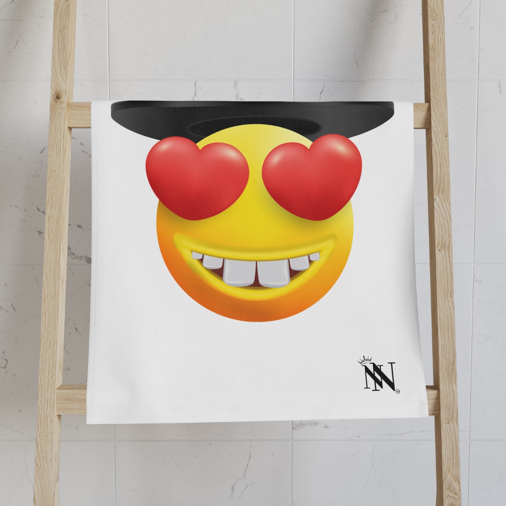 Love in a Top Hat Emoji | Mix & Match Original Fun-Flirty Lovers’ Towels