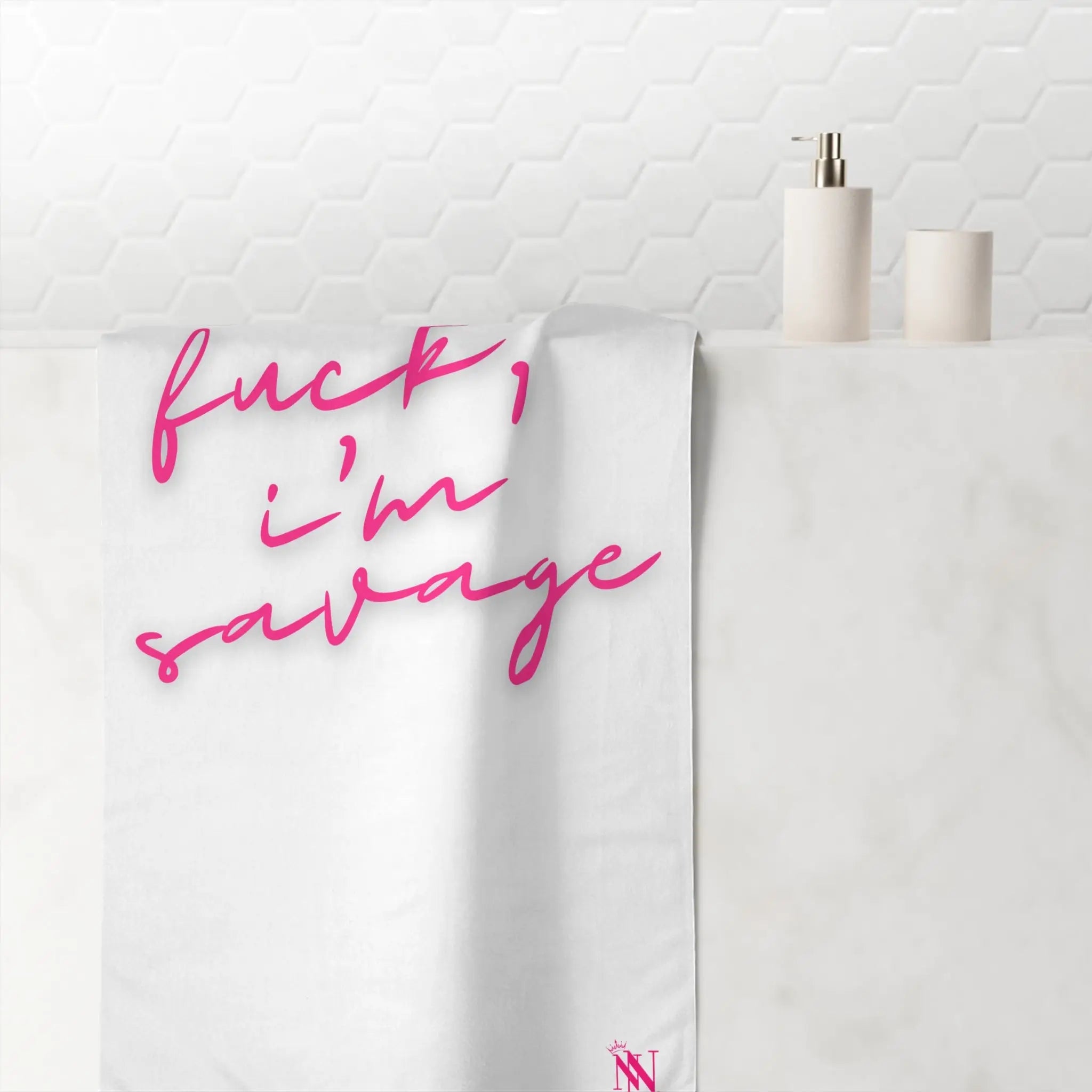 Fuck I’m Savage | Mix & Match Naughty XL Fun-Flirty Lovers’ Towels