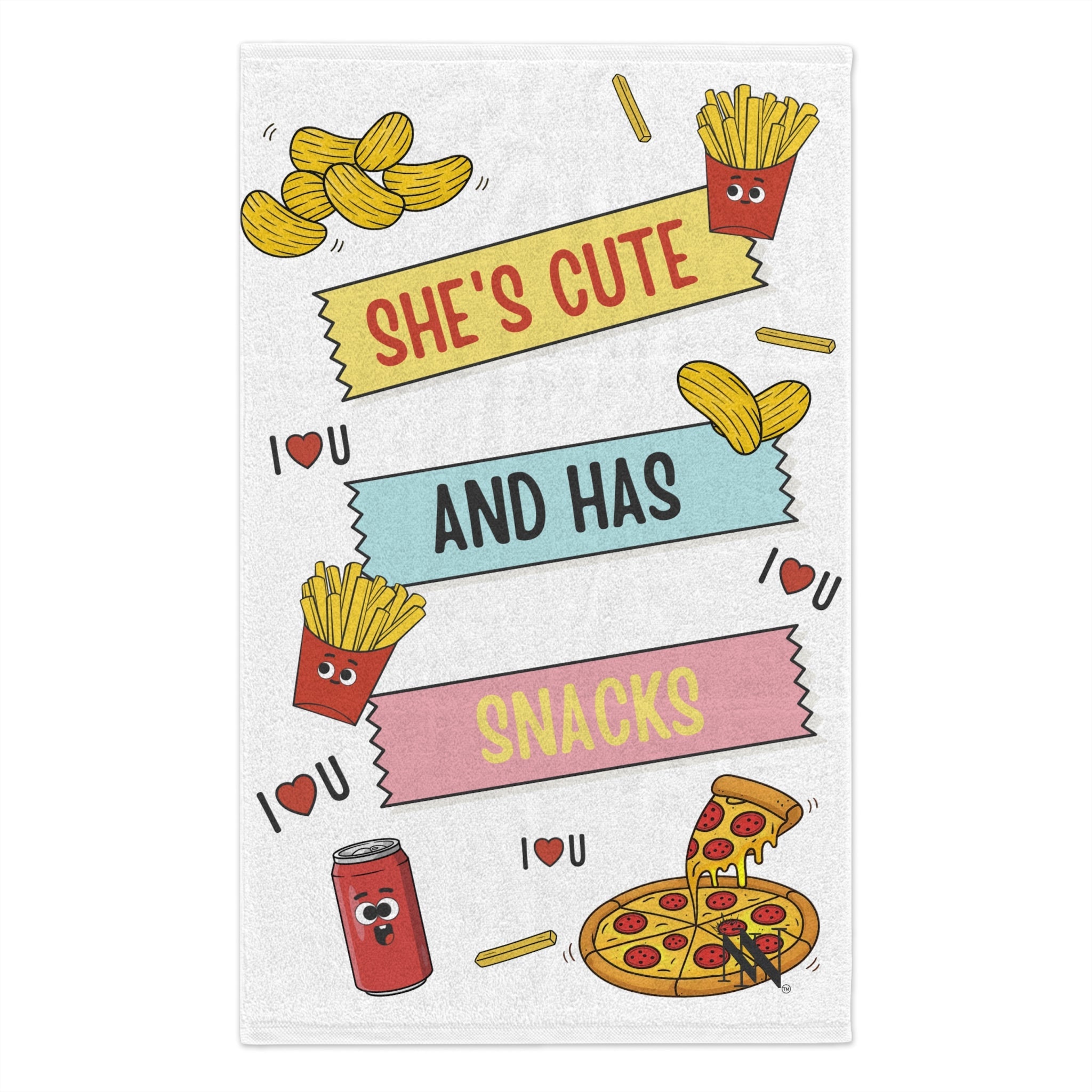 She’s Cute and Has Snacks | Mix & Match Soft Fun-Flirty Lovers’ Towels