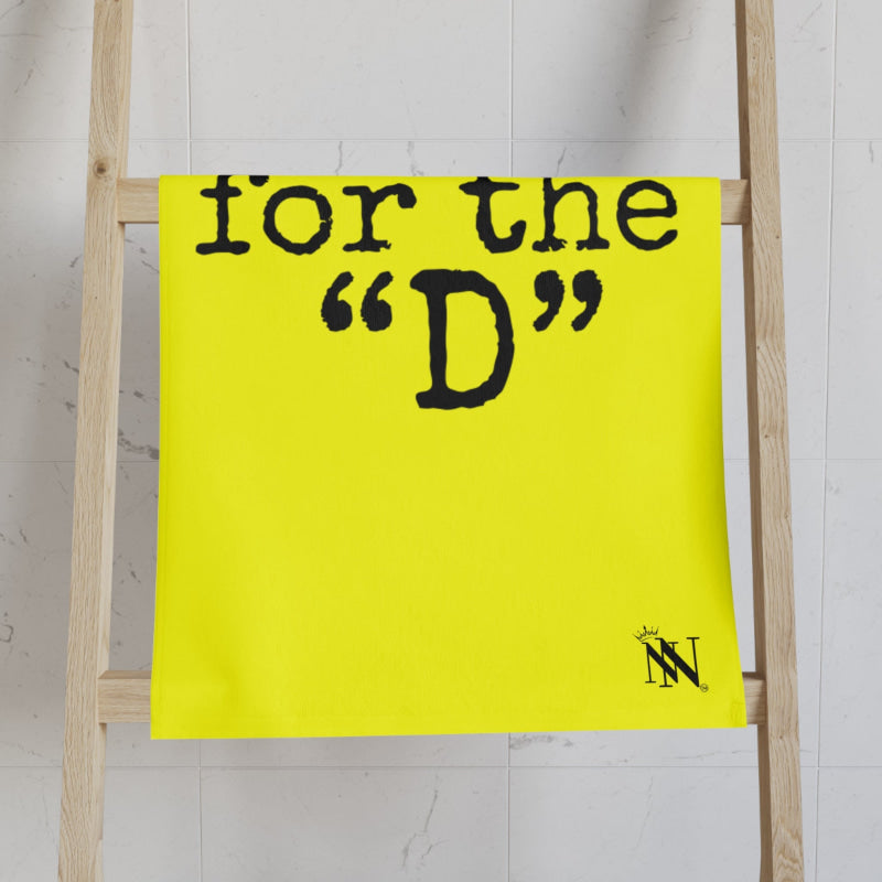 Thanks for the âDâ Neon Yellow | Mix & Match Classic Fun-Flirty Loversâ Towels