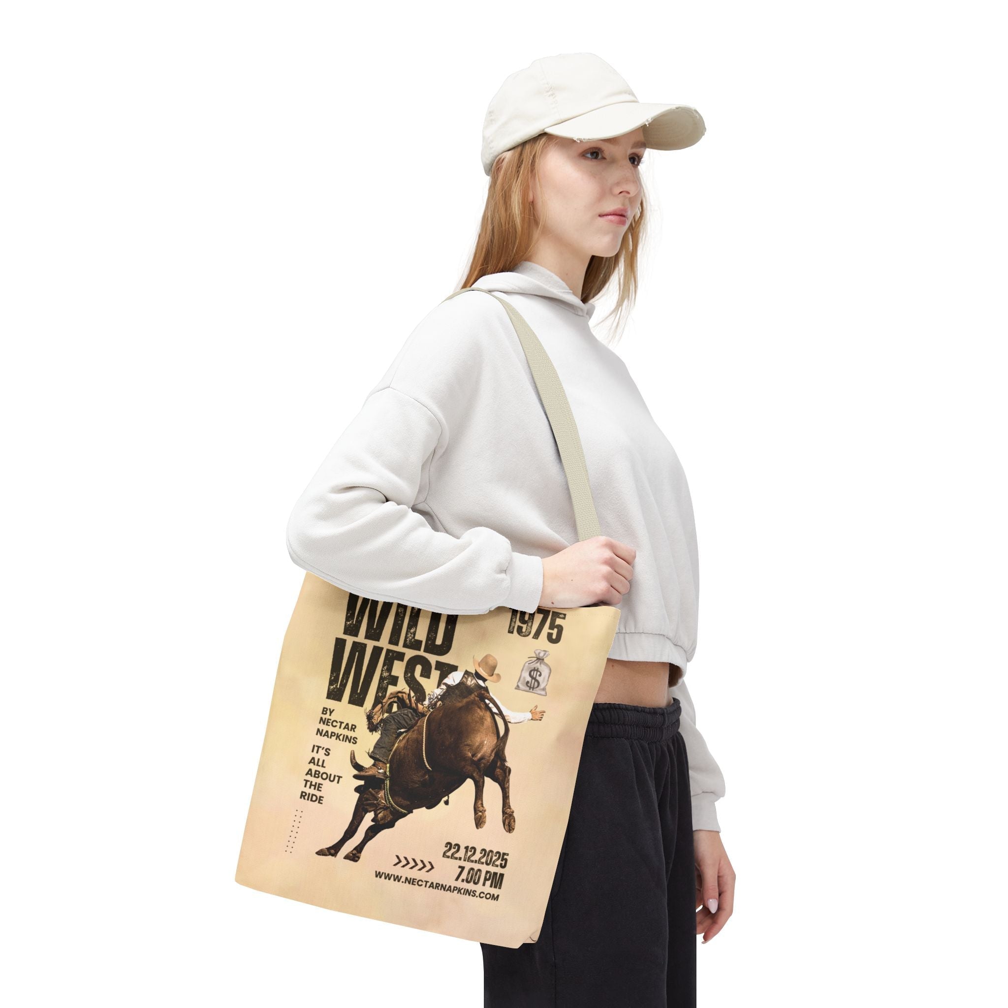 Wild West Poster Cute Flirty Fun Everyday Weekend Tote Bag