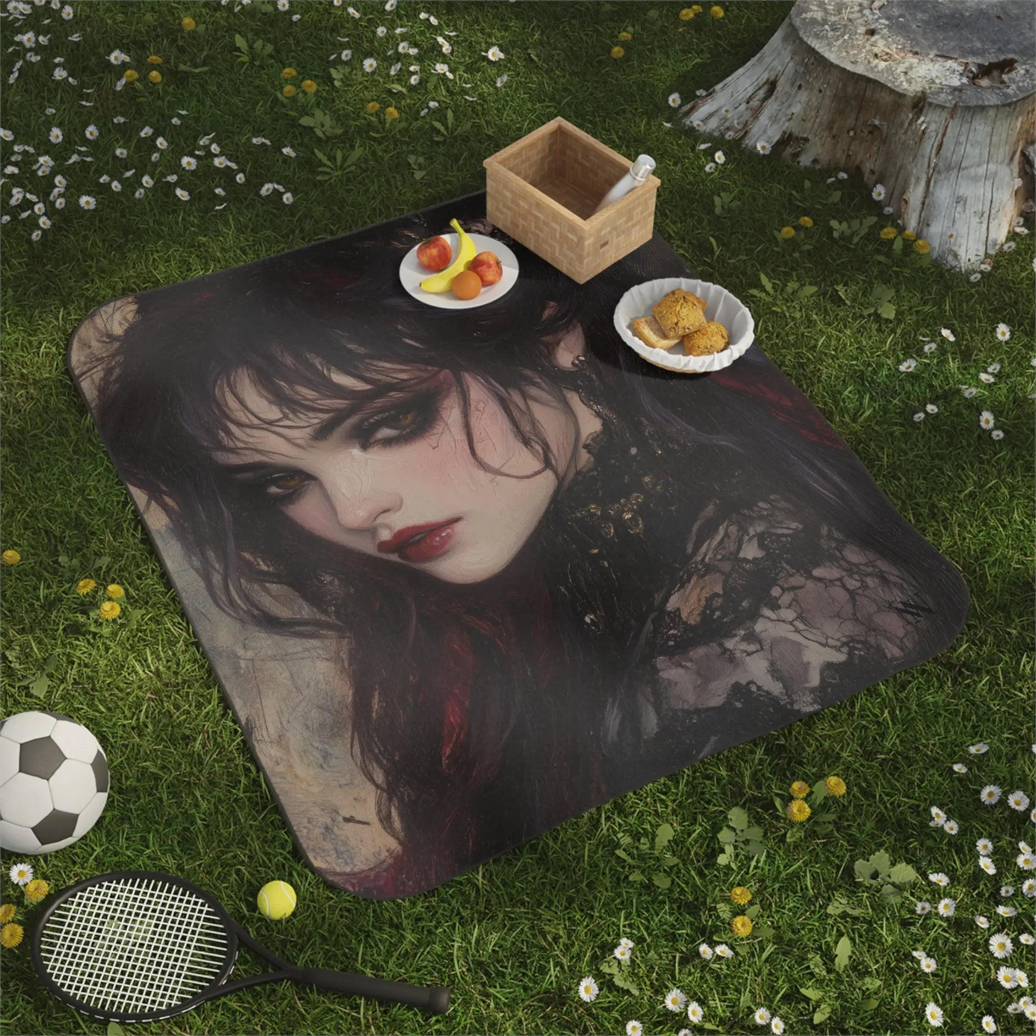 She is Darkness | Mix Match Fun-Flirty Lovers’ Water-Resistant Blankets