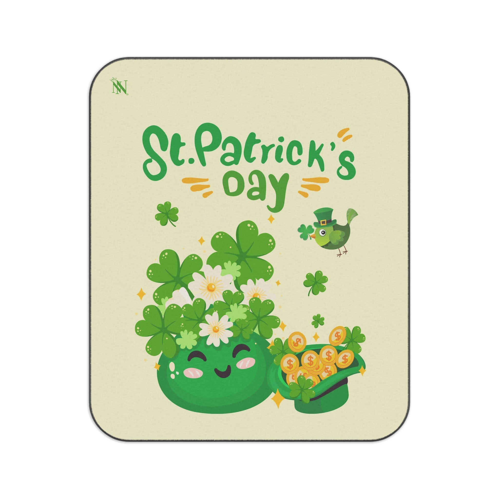 Cute St. Patrick’s Day | Mix Match Fun-Flirty Lovers’ Water-Resistant Blankets