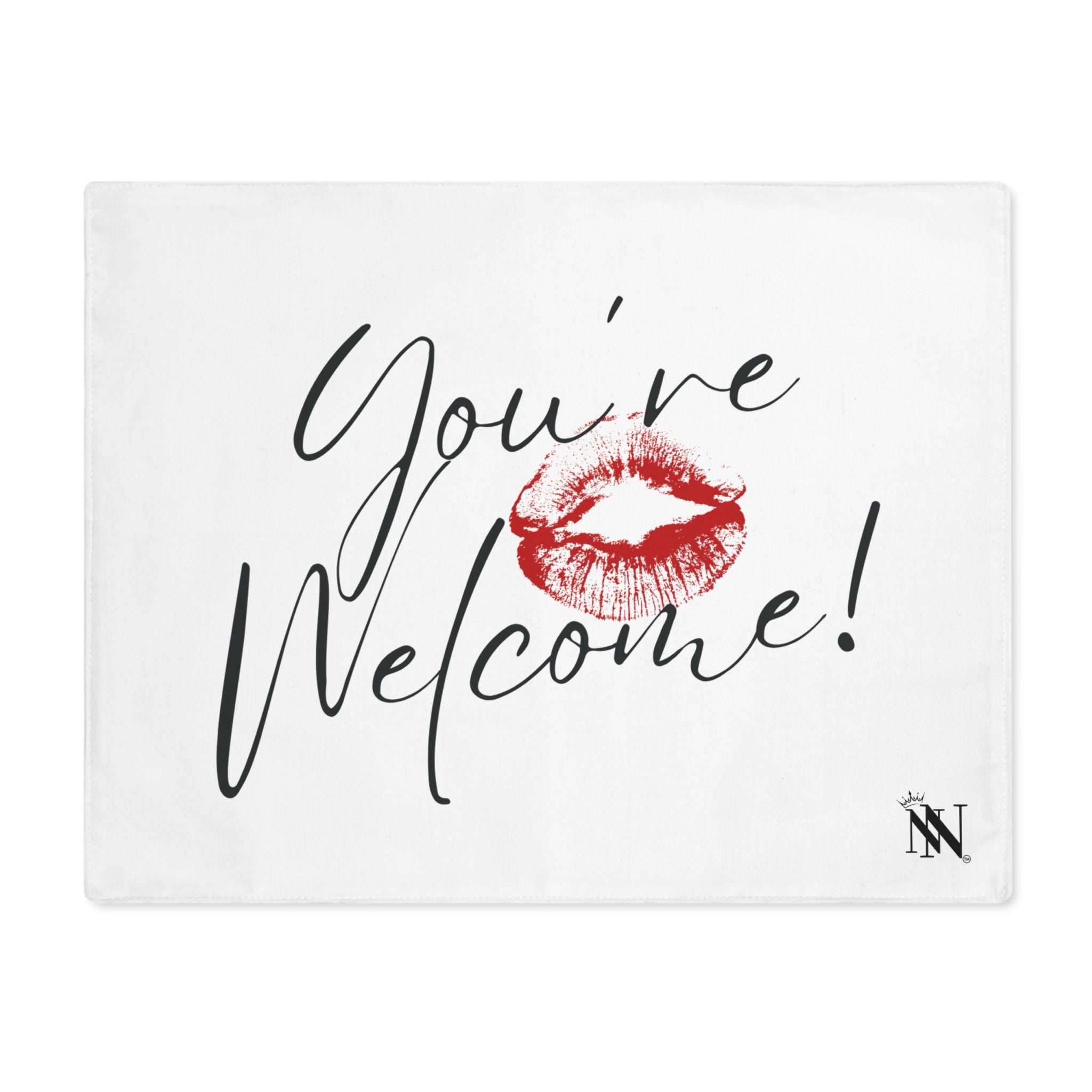 You’re Welcome! with a Kiss Adult Sex Gifts Toys Mat