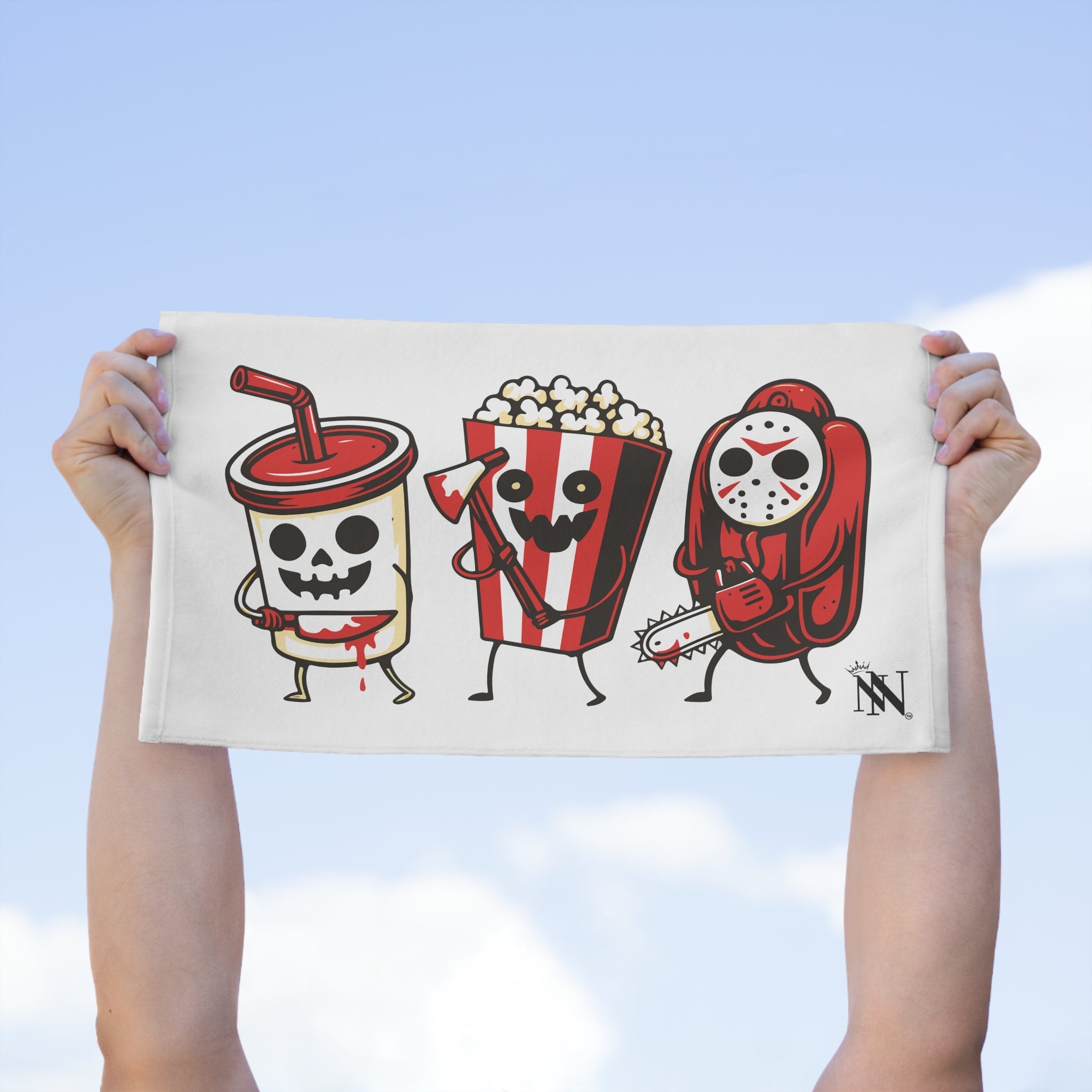 Scary Movie Night Junk Food | Mix & Match Soft Fun-Flirty Lovers’ Towels