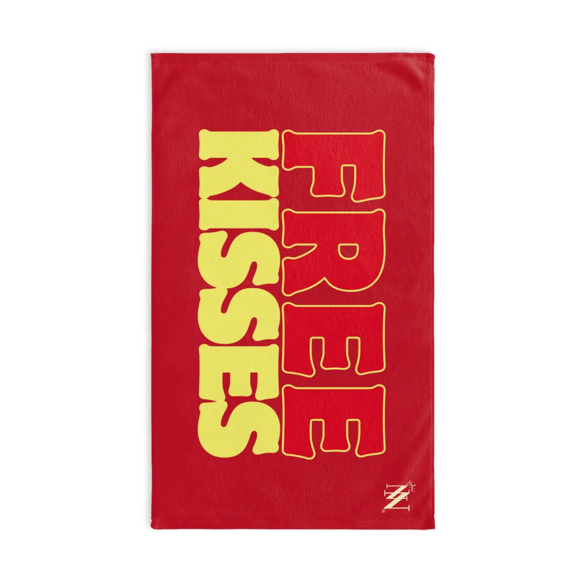 Free Kisses Red | Mix & Match Original Fun-Flirty Lovers’ Towels