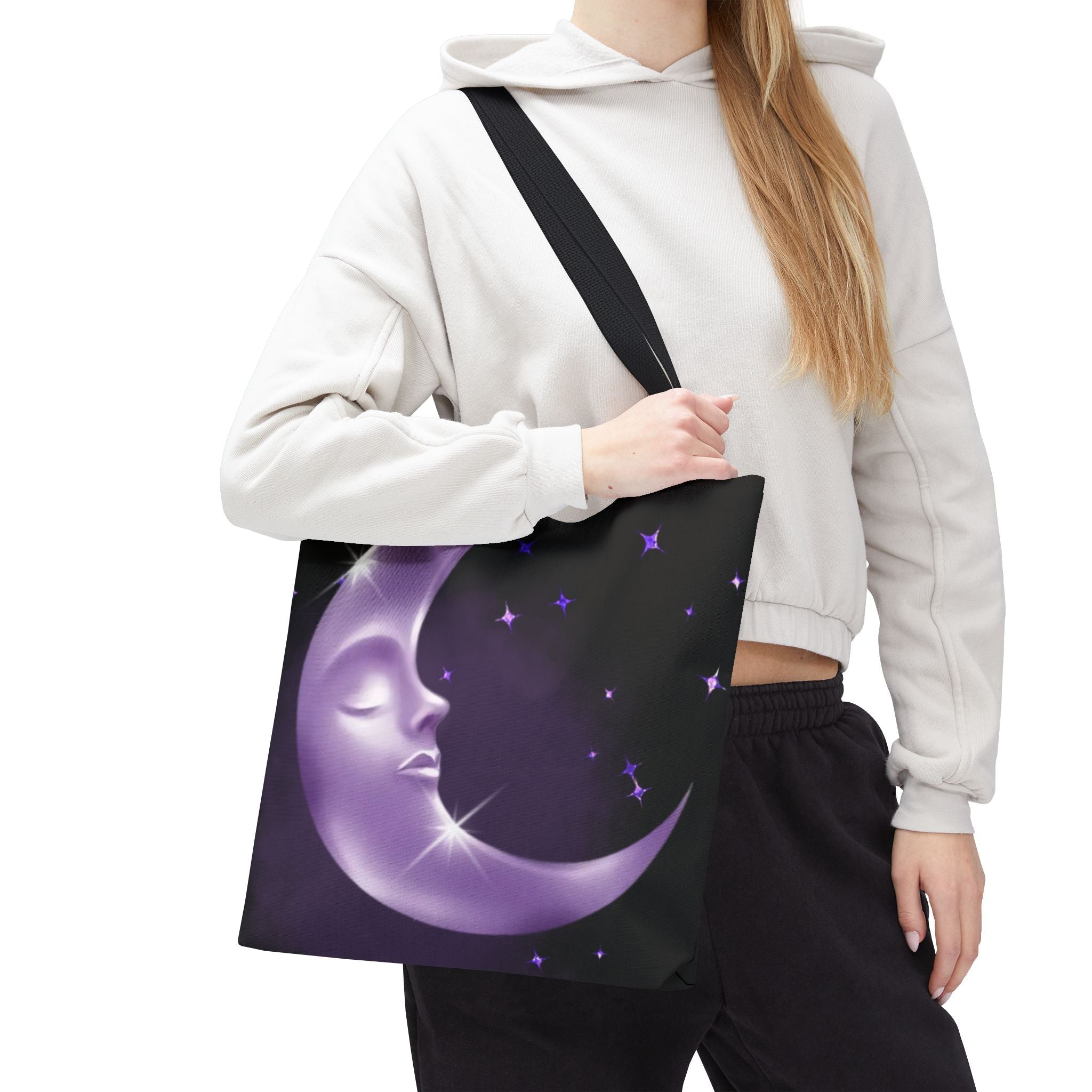 Purple Moon Tote Bag