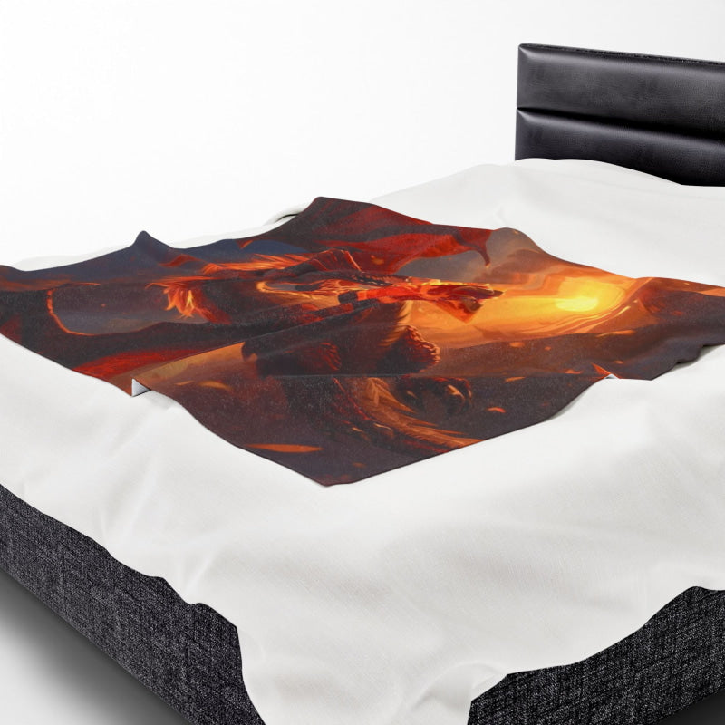 Hearts of Fire Dragon Fantasy | Mix & Match Soft Fun-Flirty Lovers’ Blankets