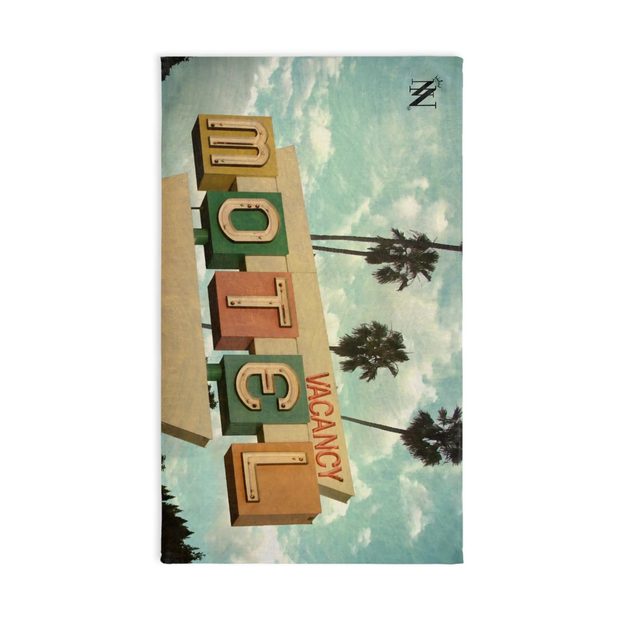 Retro Motel Vacancy Cum Towel