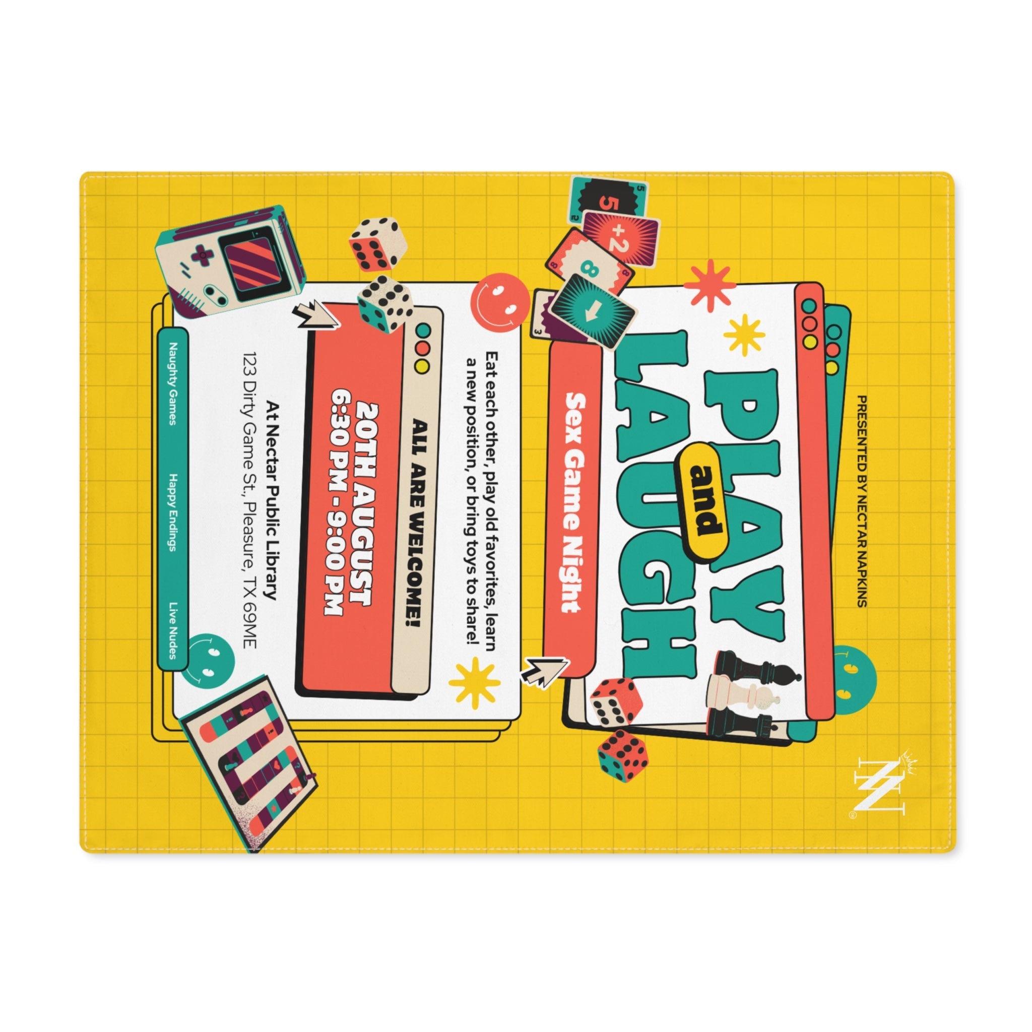 Sex Game Night | Mix & Match Playful Fun-Flirty Lovers’ Toy Mats