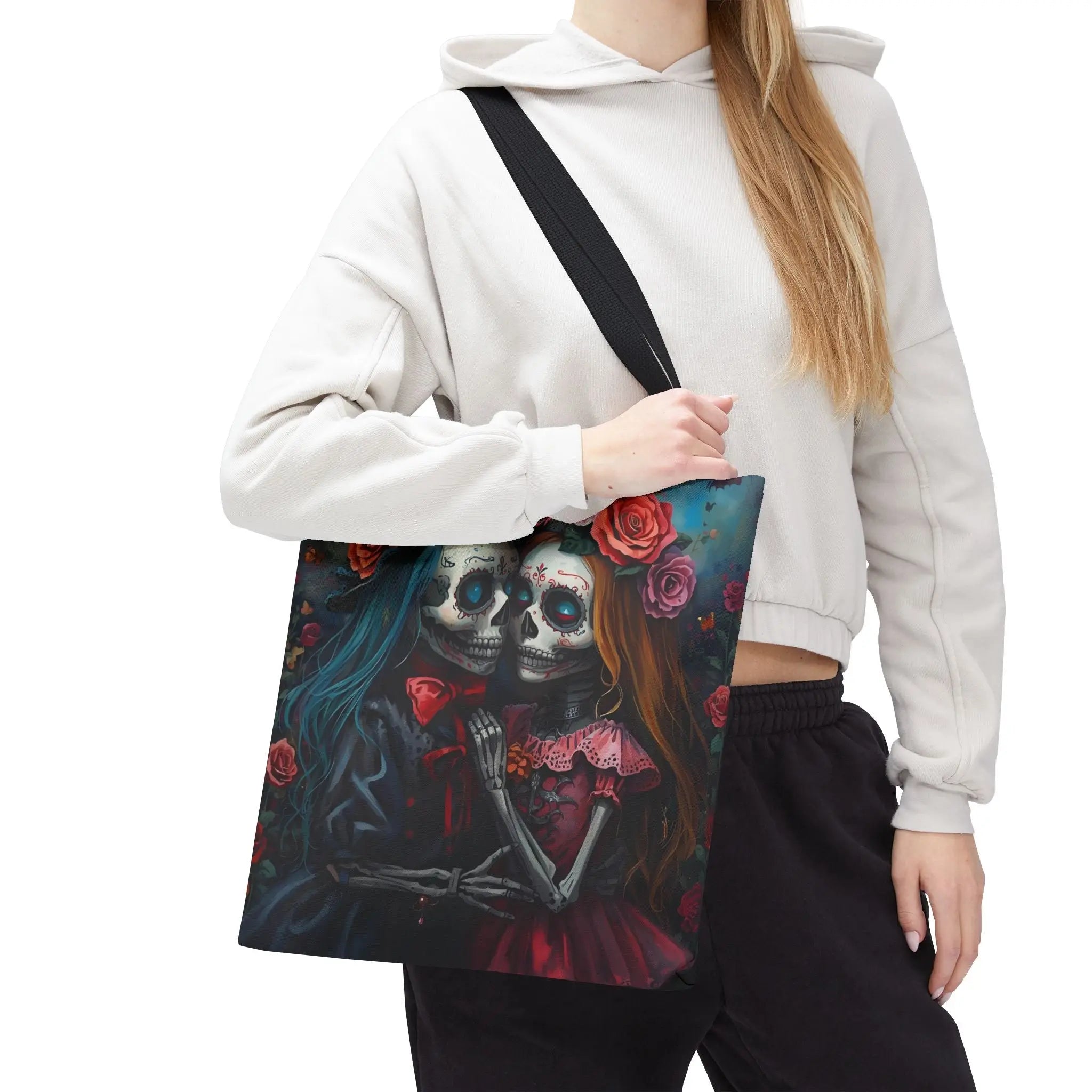 Traditional El Día de los Muertos Dolls | Mix & Match Fun-Flirty Lovers’ Totes