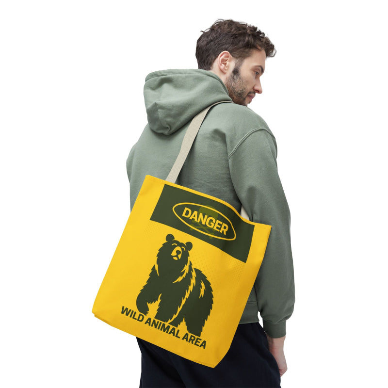 Danger Wild Animal Area | Mix & Match Fun-Flirty Lovers’ Totes