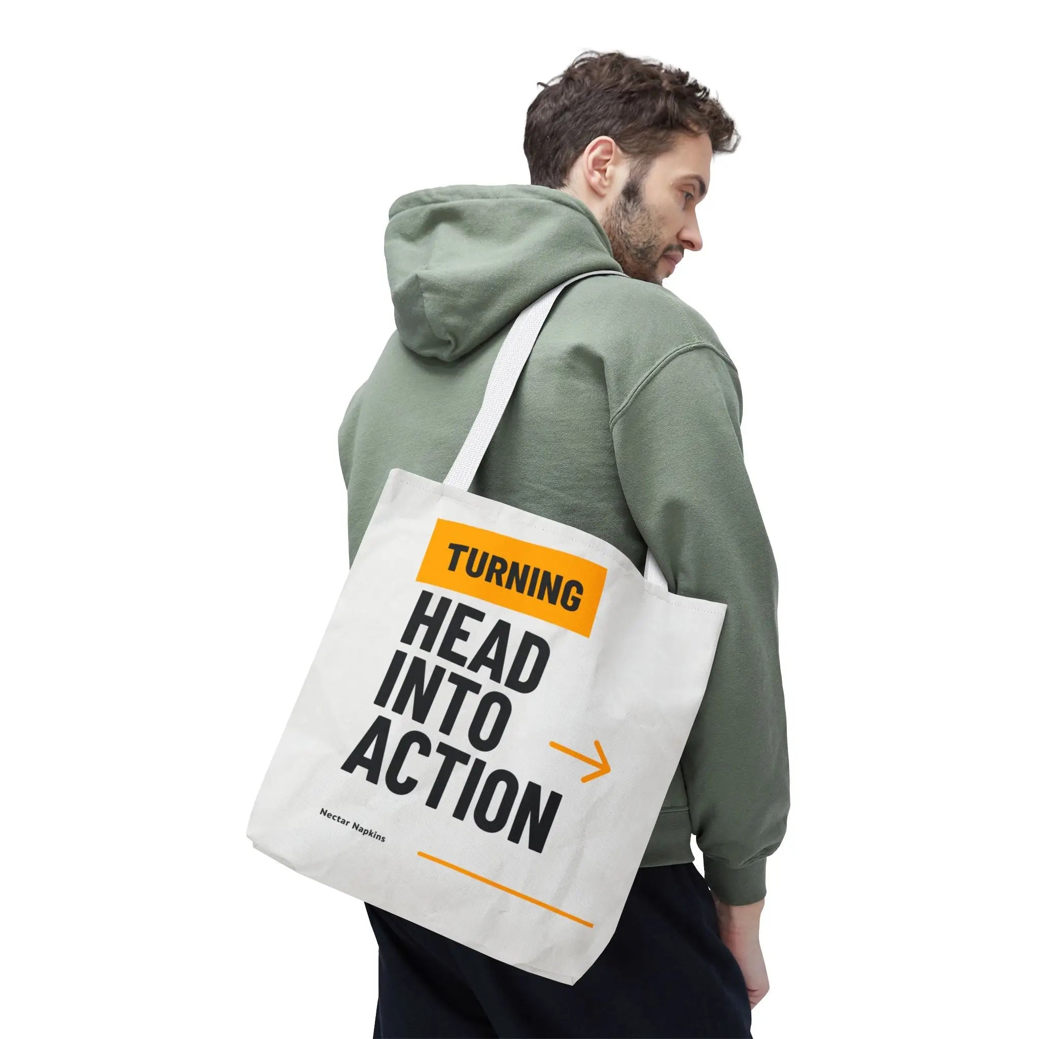 Turning Head into Action Weekend Tote Bag