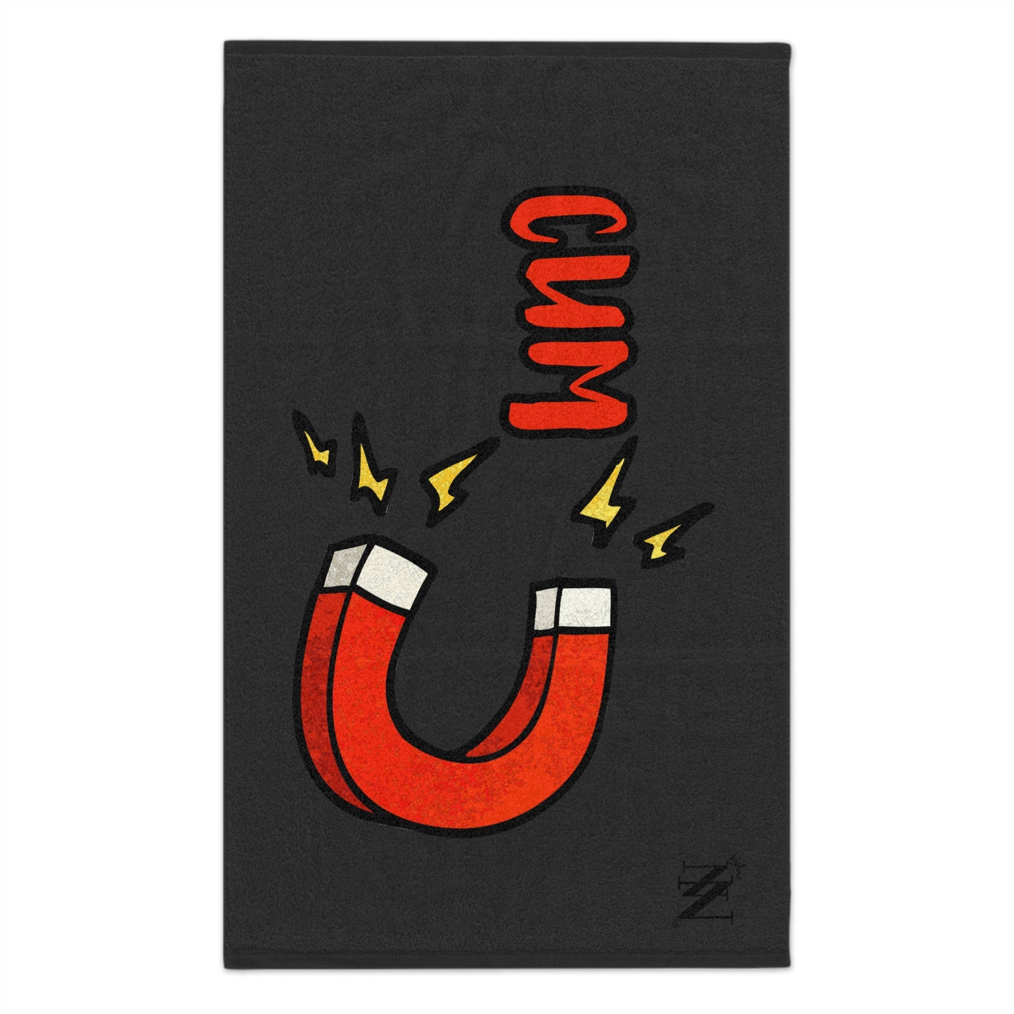 Cum Magnet Dark Grey | Mix & Match Soft Fun-Flirty Lovers’ Towels