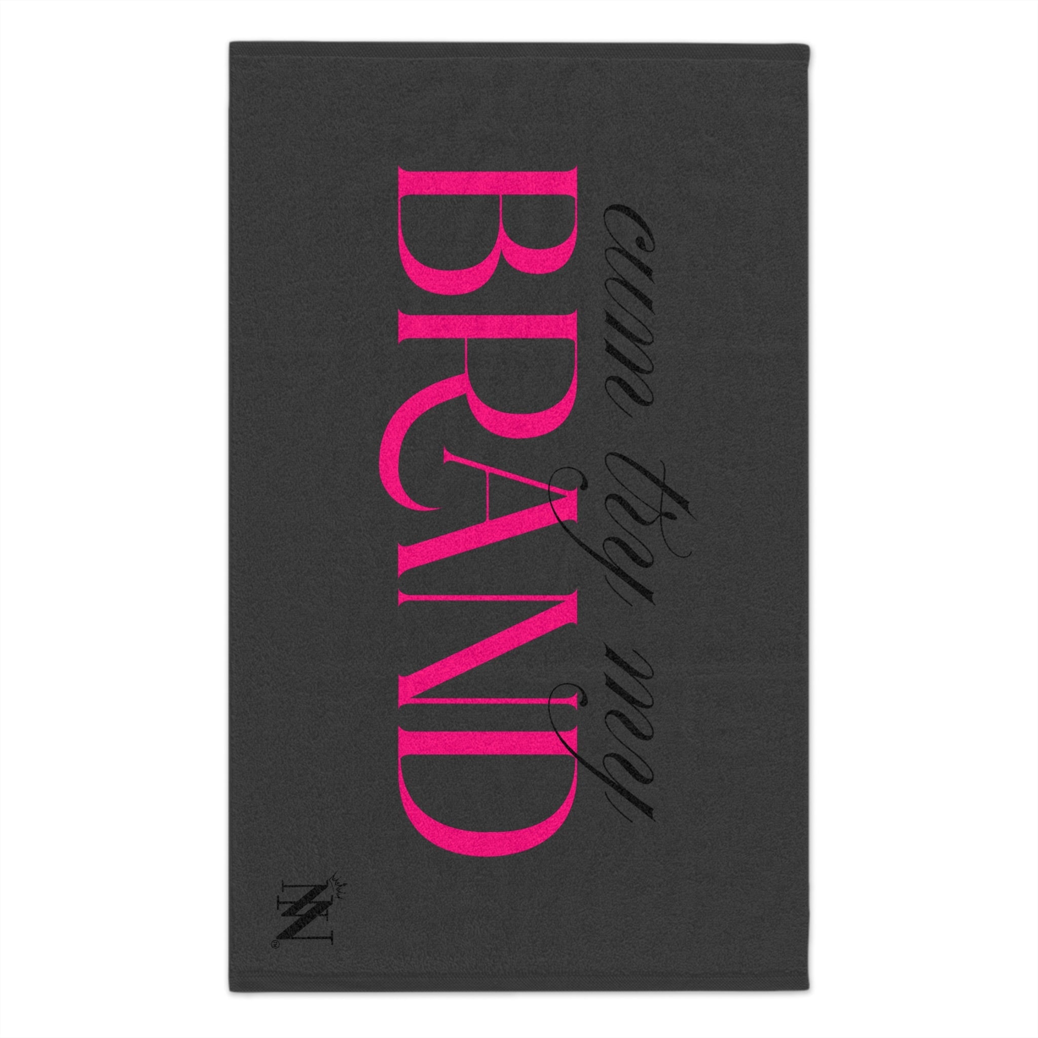 Cum Try My Brand Dark Grey | Mix & Match Soft Fun-Flirty Lovers’ Towels