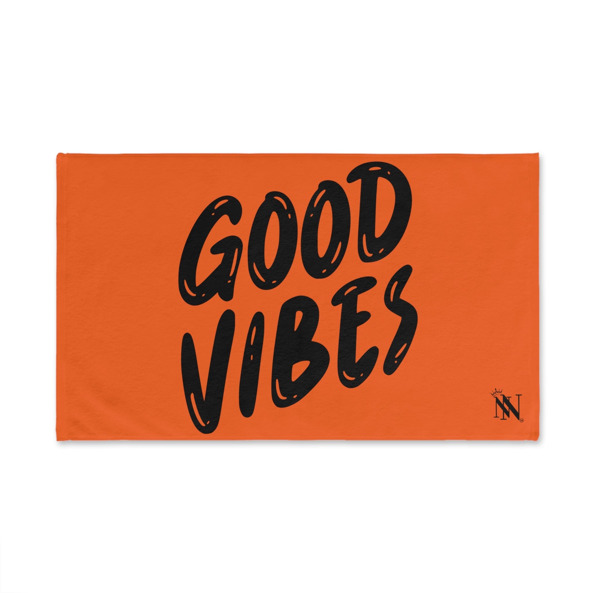 Good Vibes Bubble Print Orange Cum Towel