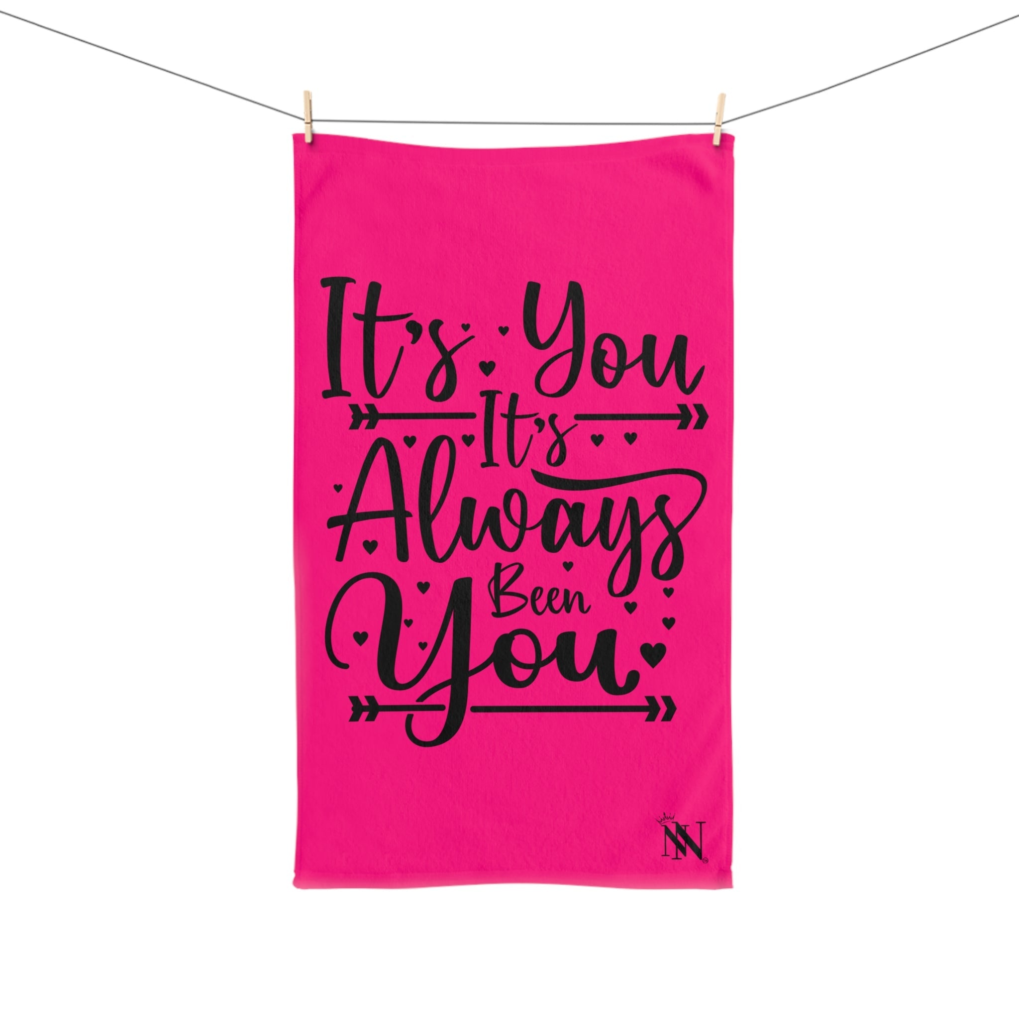 It’s You It’s Always Been You Signature Pink | Mix & Match Original Fun-Flirty Lovers’ Towels