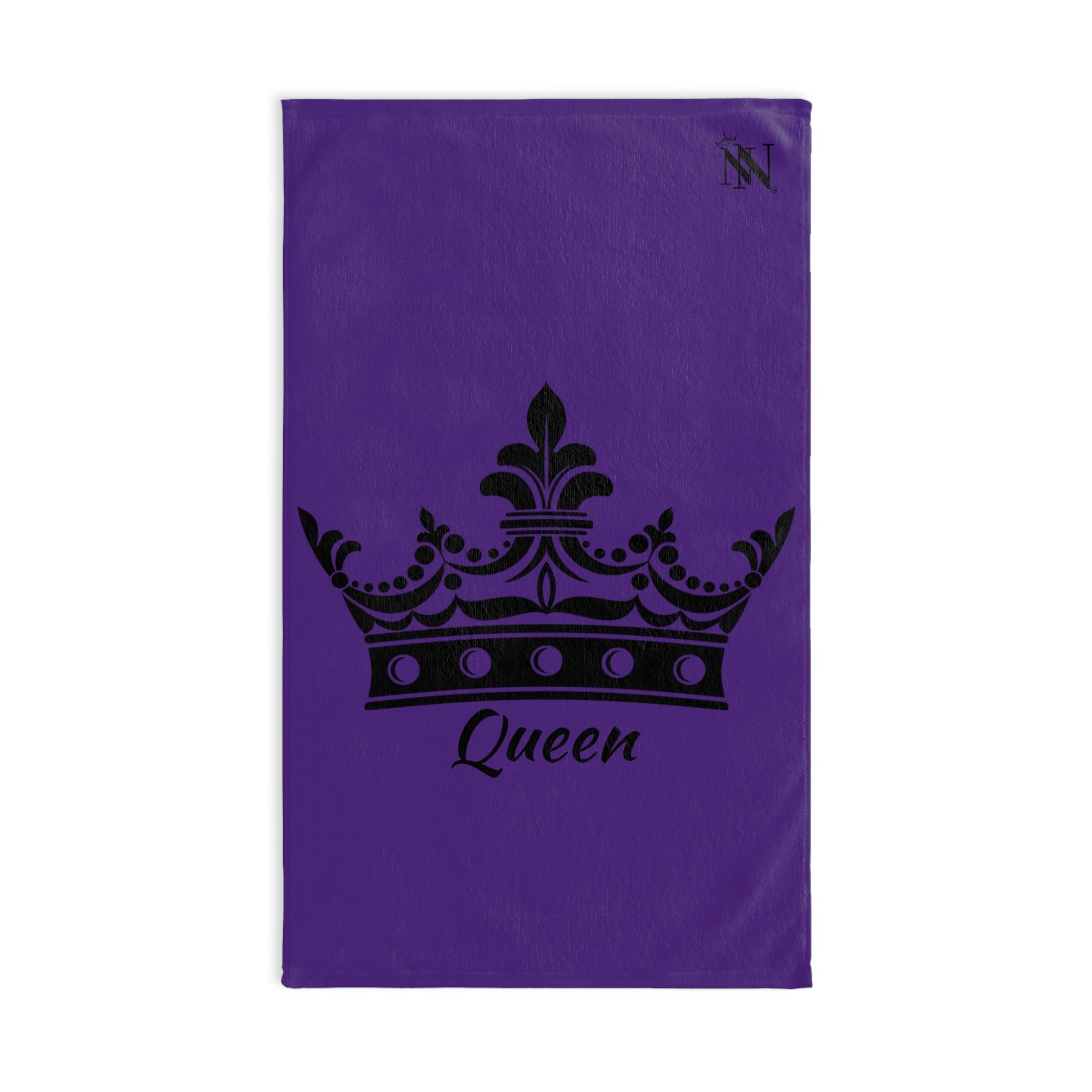 Large Crown Queen Purple Cum Towel