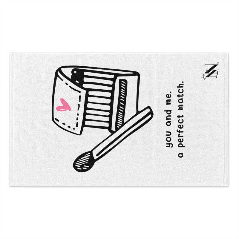 You and Me A Perfect Match | Mix & Match Soft Fun-Flirty Lovers’ Towels