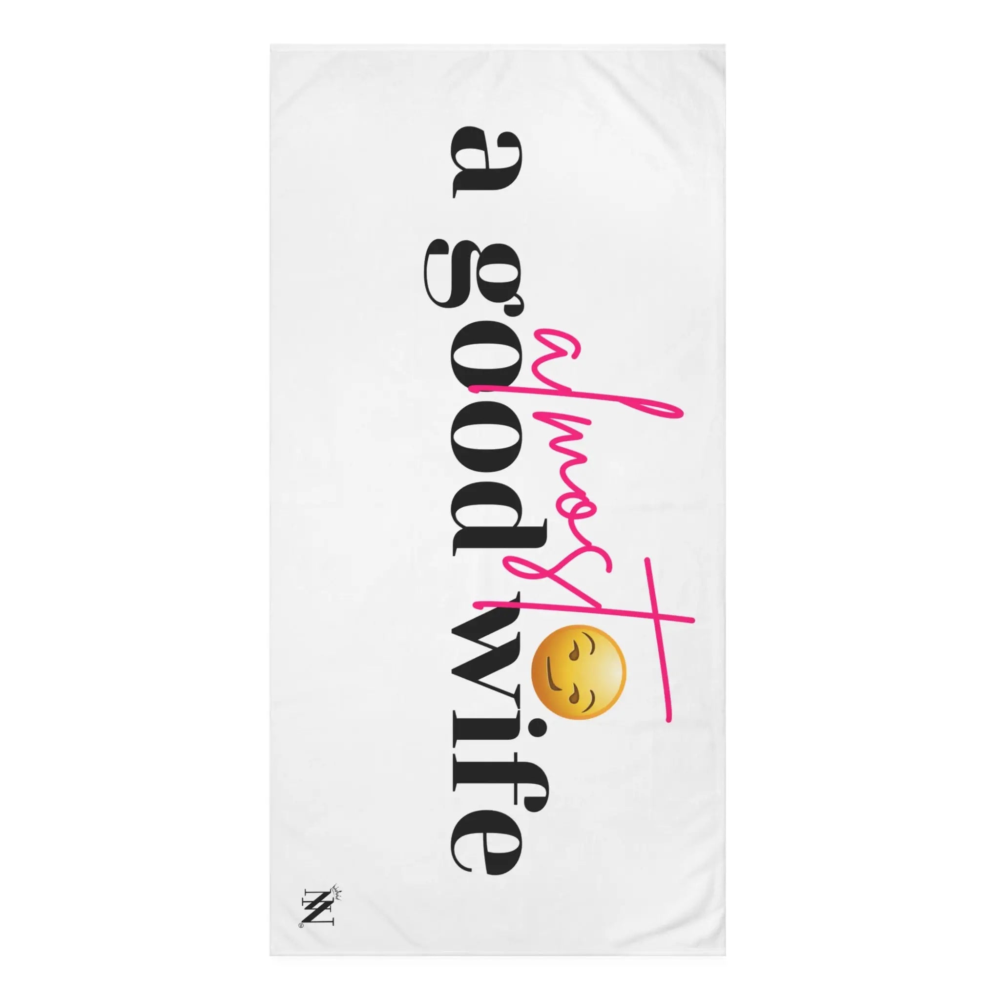 Almost a Good Wife Emoji | Mix & Match XL Fun-Flirty Lovers’ Towels