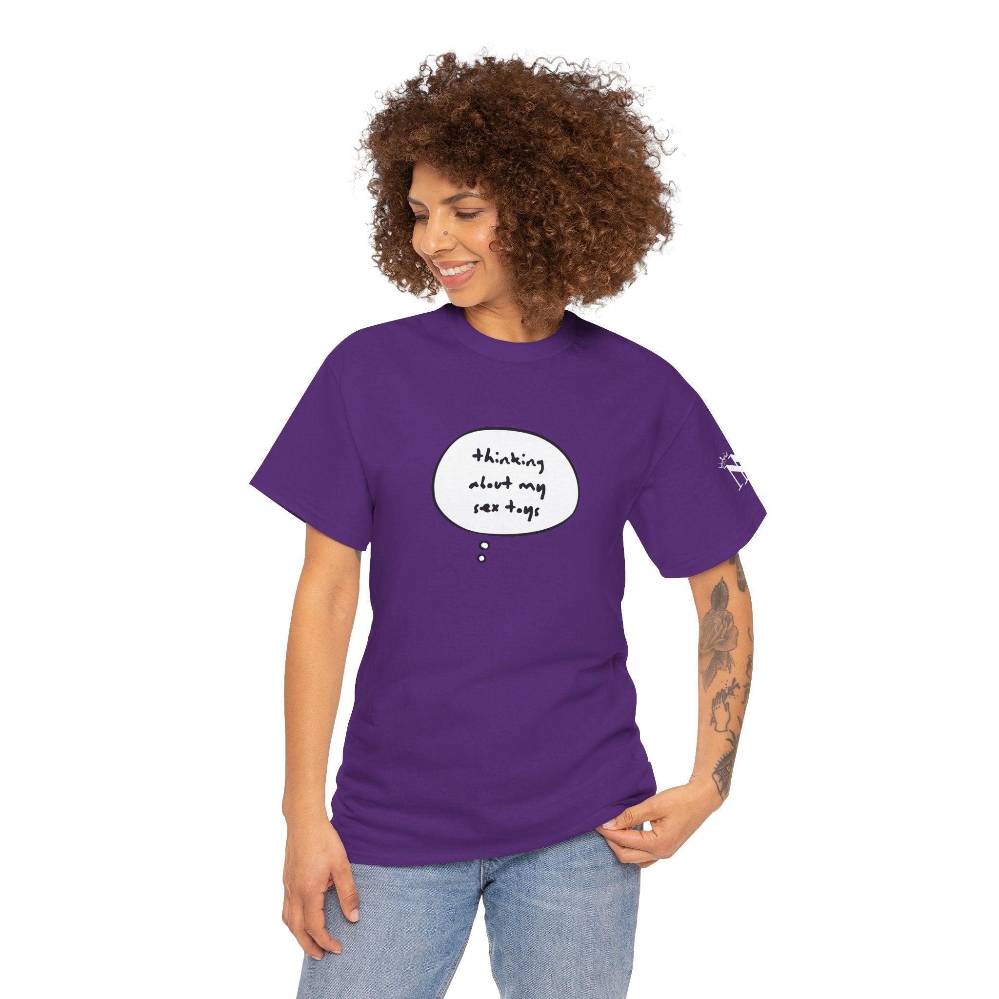 Thinking About My Sex Toys | Mix & Match 100% Cotton Unisex Fun-Flirty Lovers’ Tees